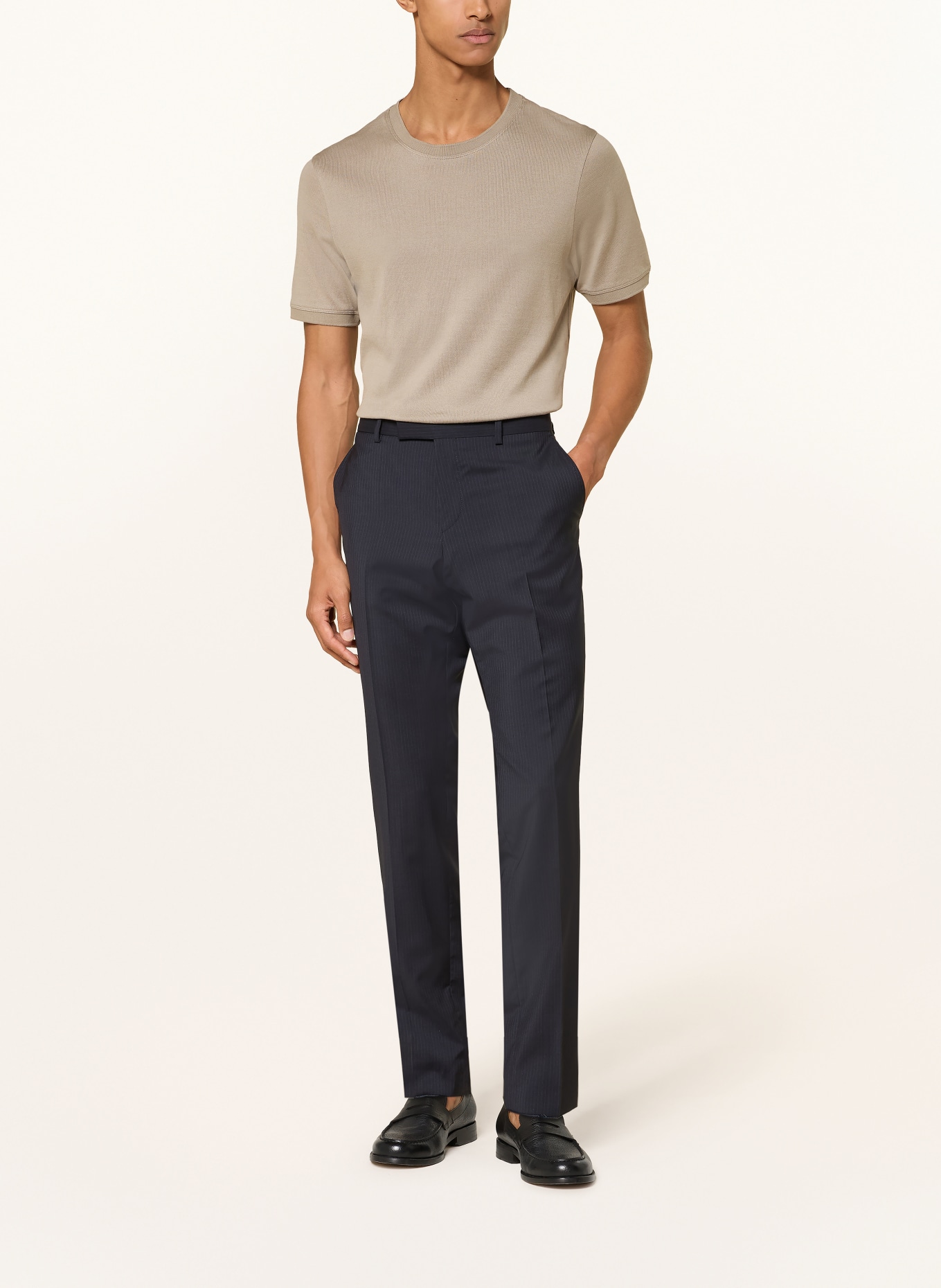 BOSS Jakkebukser GENIUS Slim Fit: 404 DARK BLUE