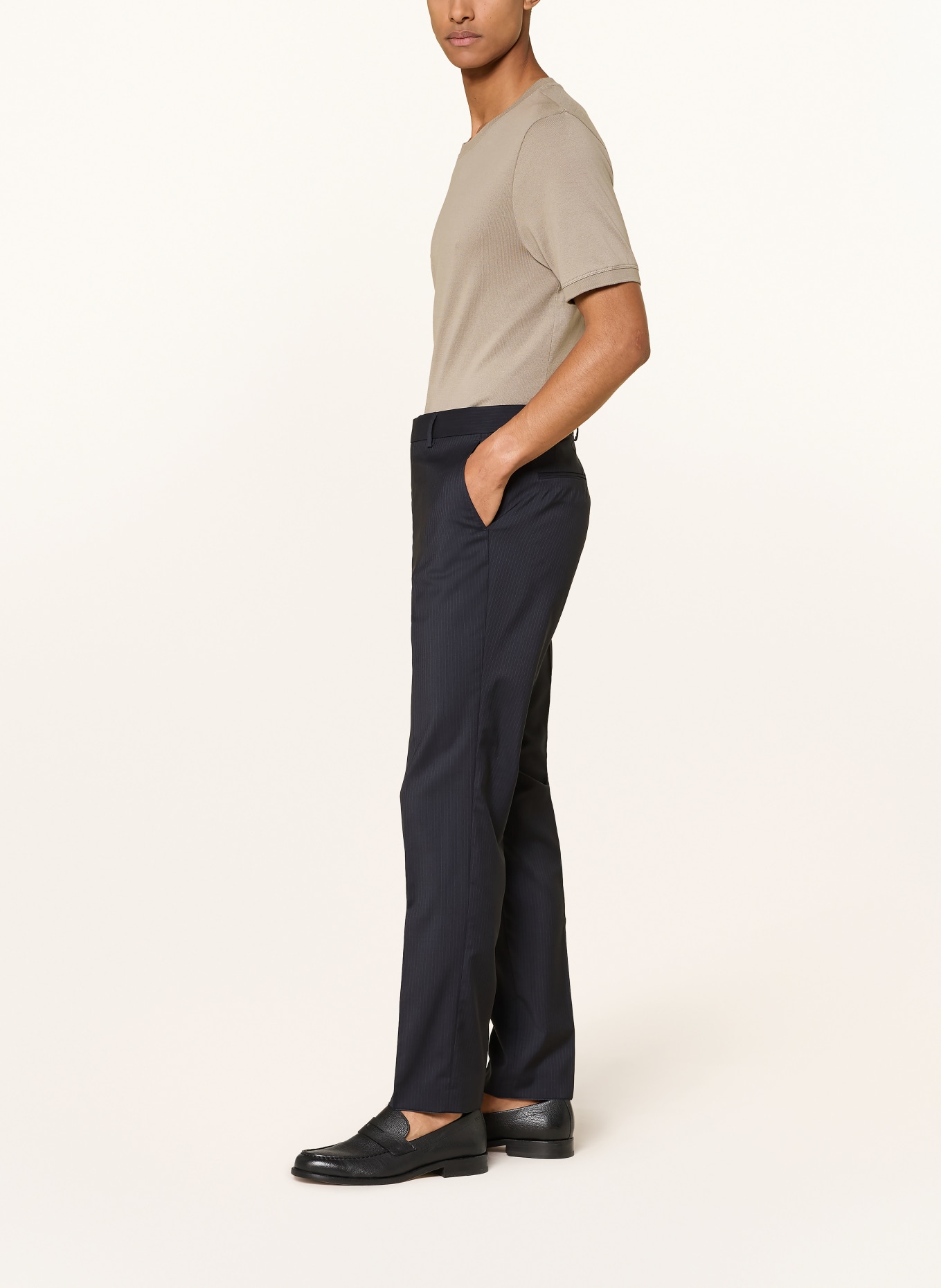 BOSS Jakkebukser GENIUS Slim Fit: 404 DARK BLUE