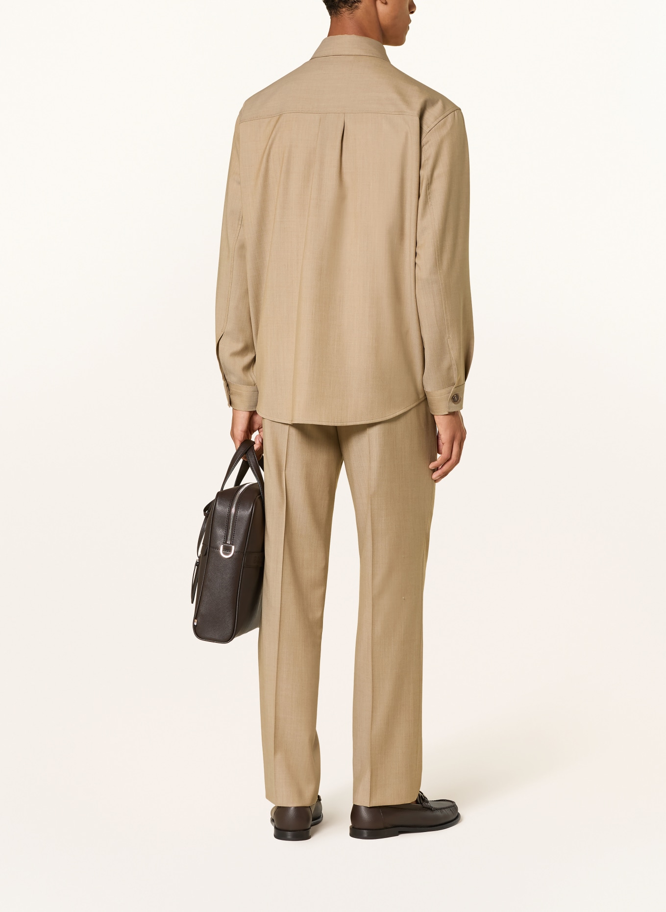 BOSS Overshirt CARPER: BEIGE