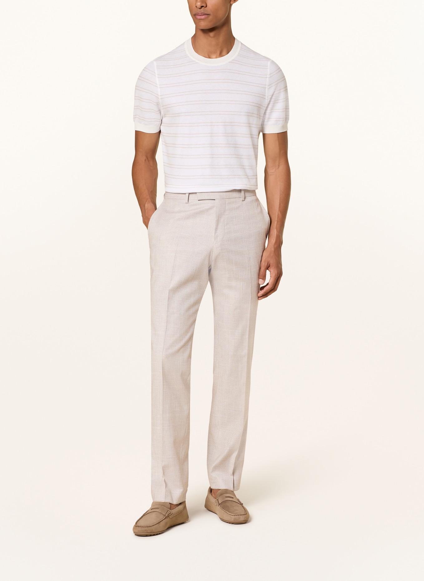 BOSS Pantalon de costume LENON coupe classique: 260 MEDIUM BEIGE