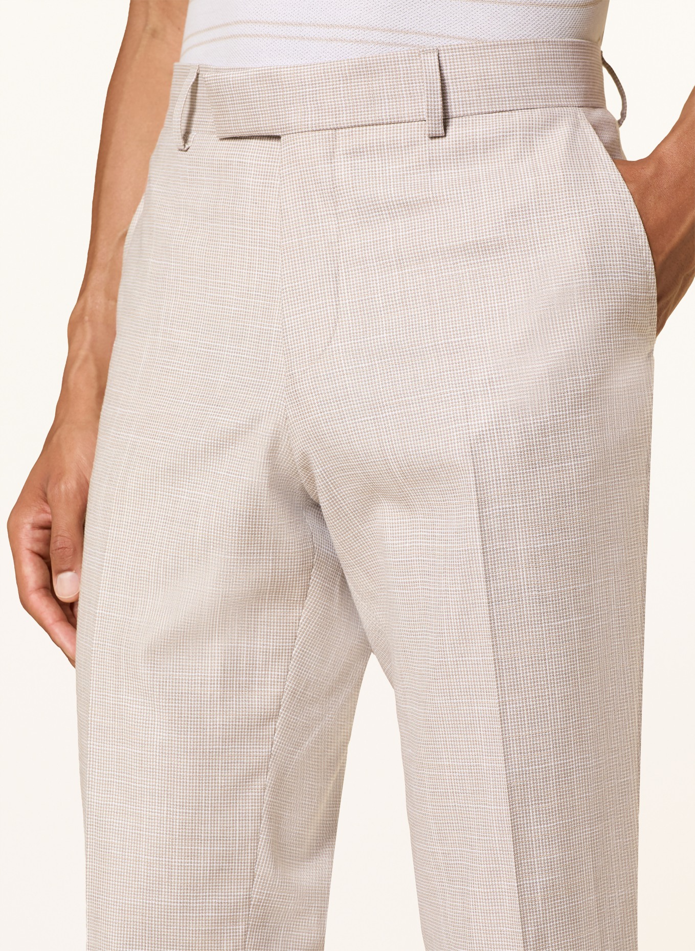BOSS Pantalon de costume LENON coupe classique: 260 MEDIUM BEIGE