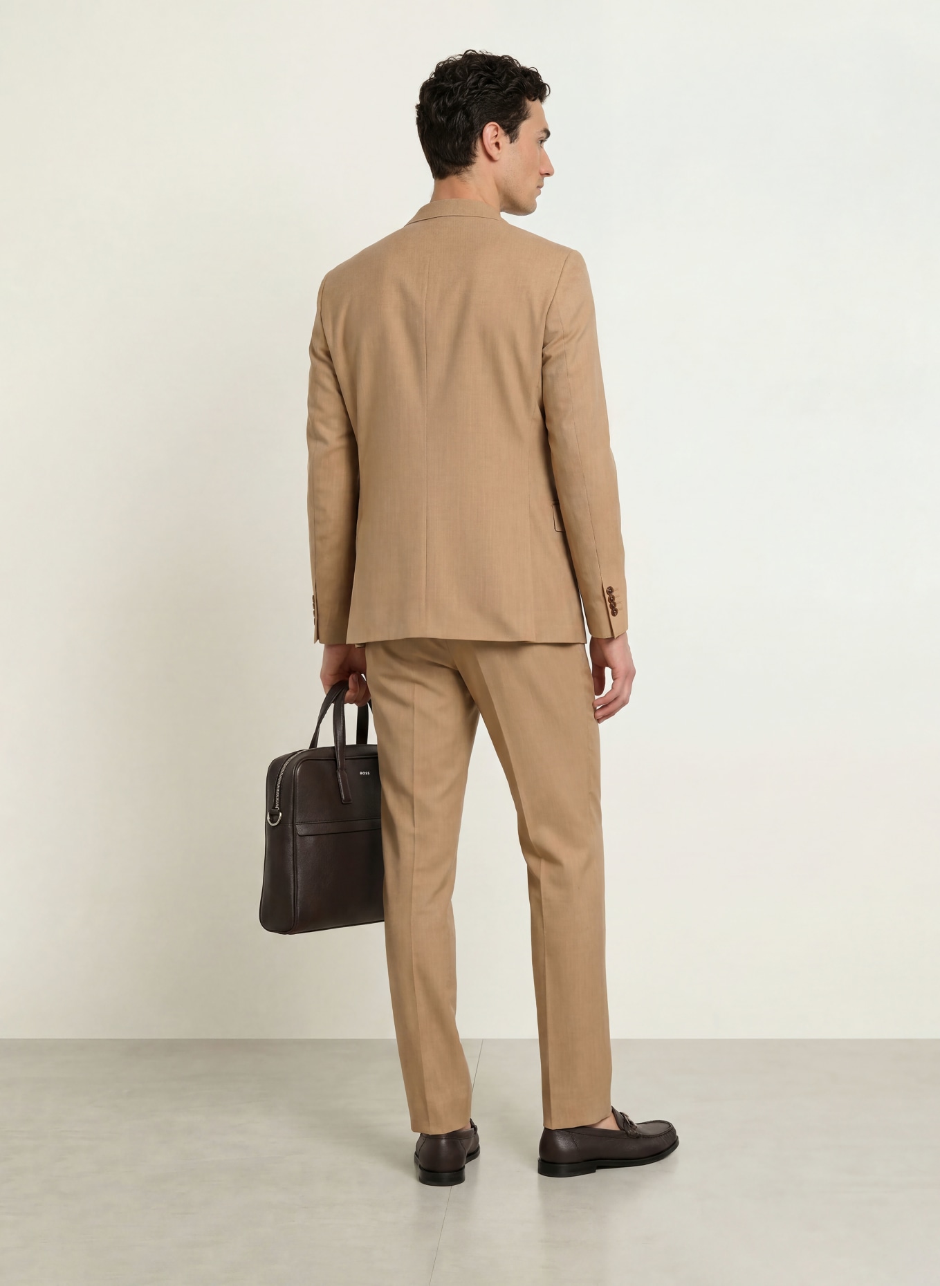 BOSS Jakkebukser PERINO Slim Fit: 260 MEDIUM BEIGE