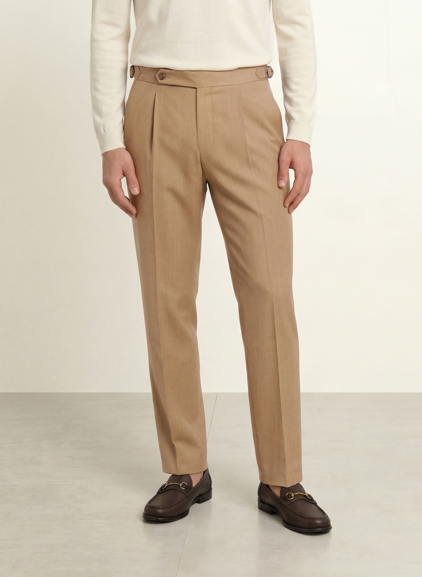 BOSS Jakkebukser PERINO Slim Fit: 260 MEDIUM BEIGE
