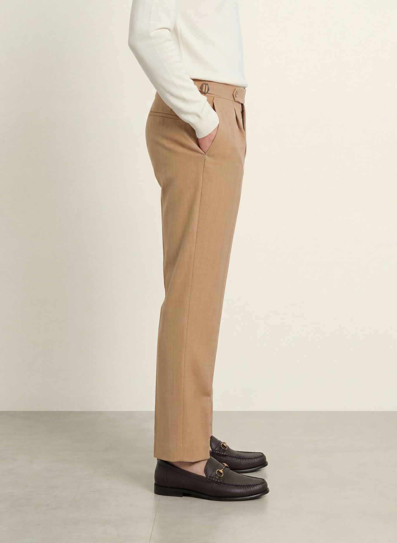 BOSS Jakkebukser PERINO Slim Fit: 260 MEDIUM BEIGE