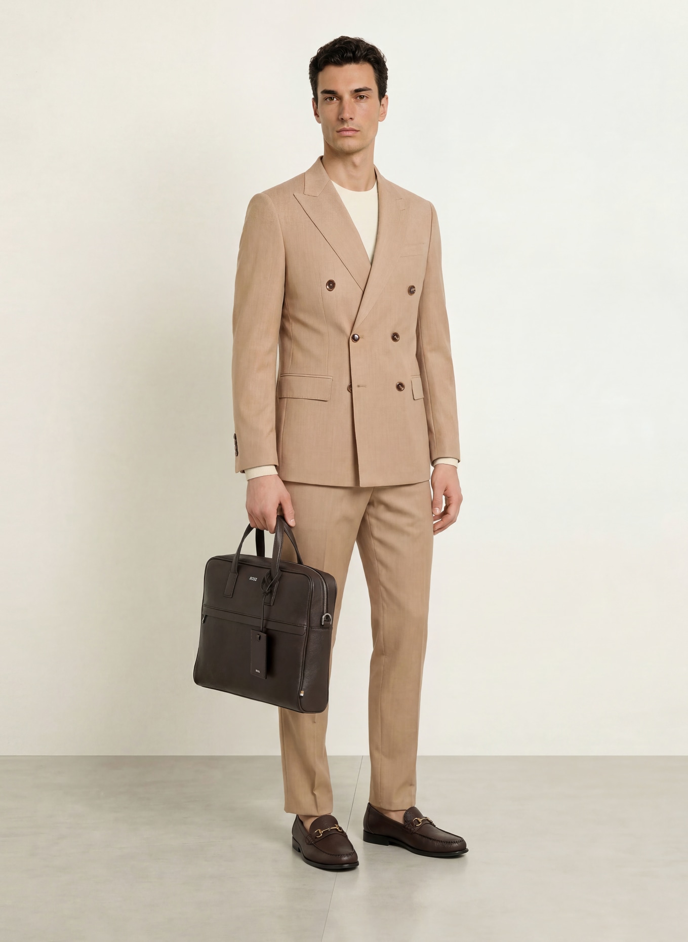 BOSS Pakjas HUGE Slim Fit: 260 MEDIUM BEIGE