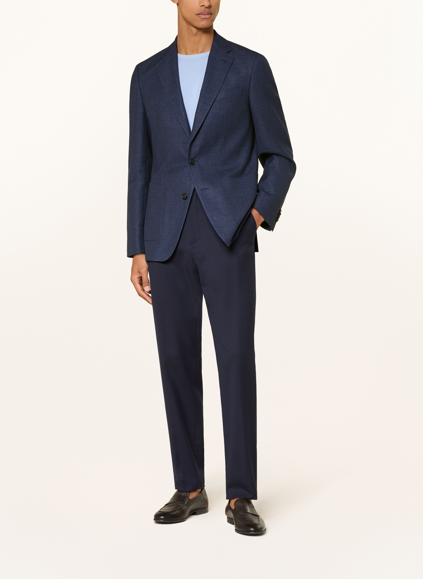 BOSS Colbert HUTSON Extra Slim Fit: DONKERBLAUW