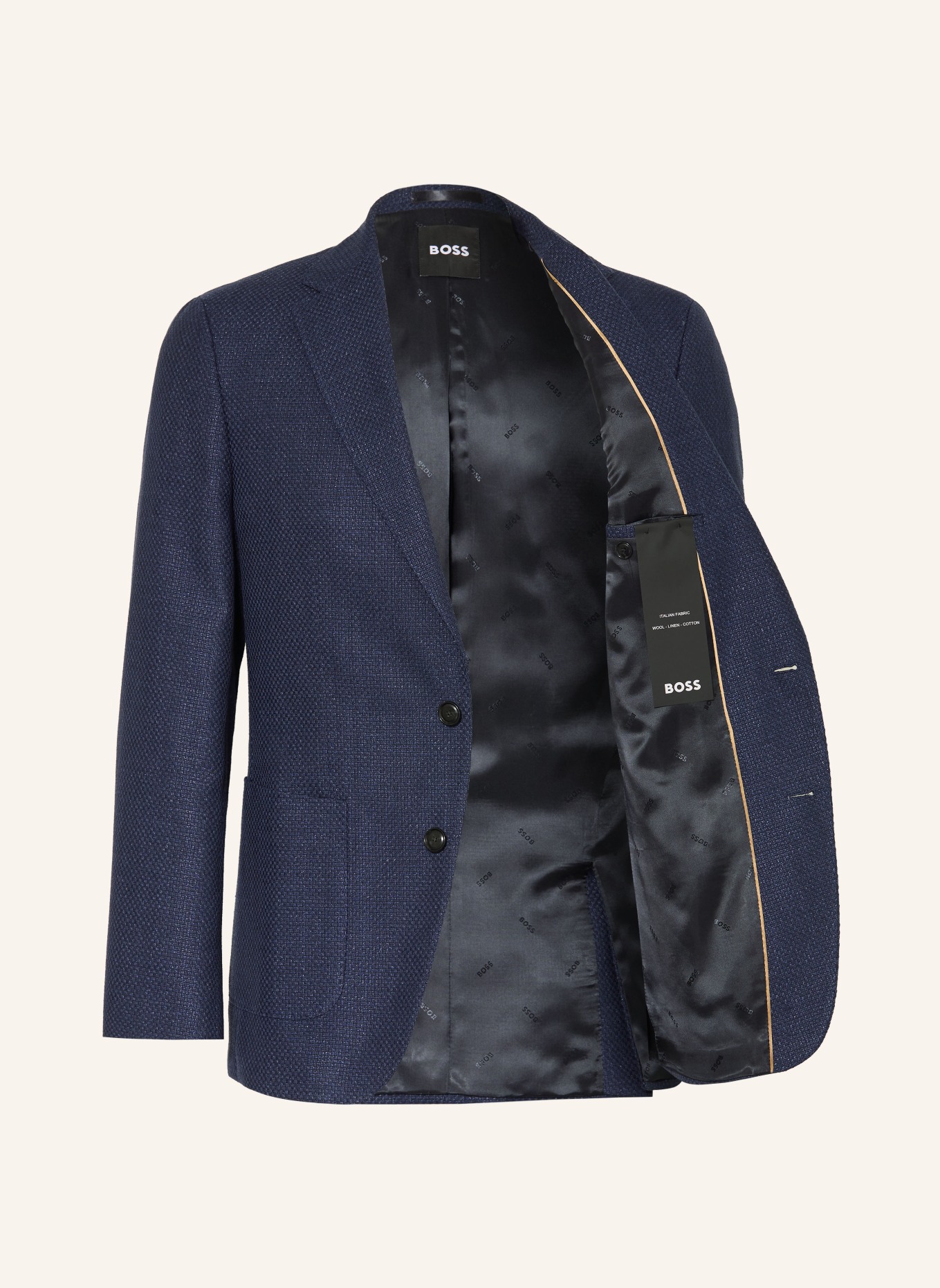 BOSS Colbert HUTSON Extra Slim Fit: DONKERBLAUW