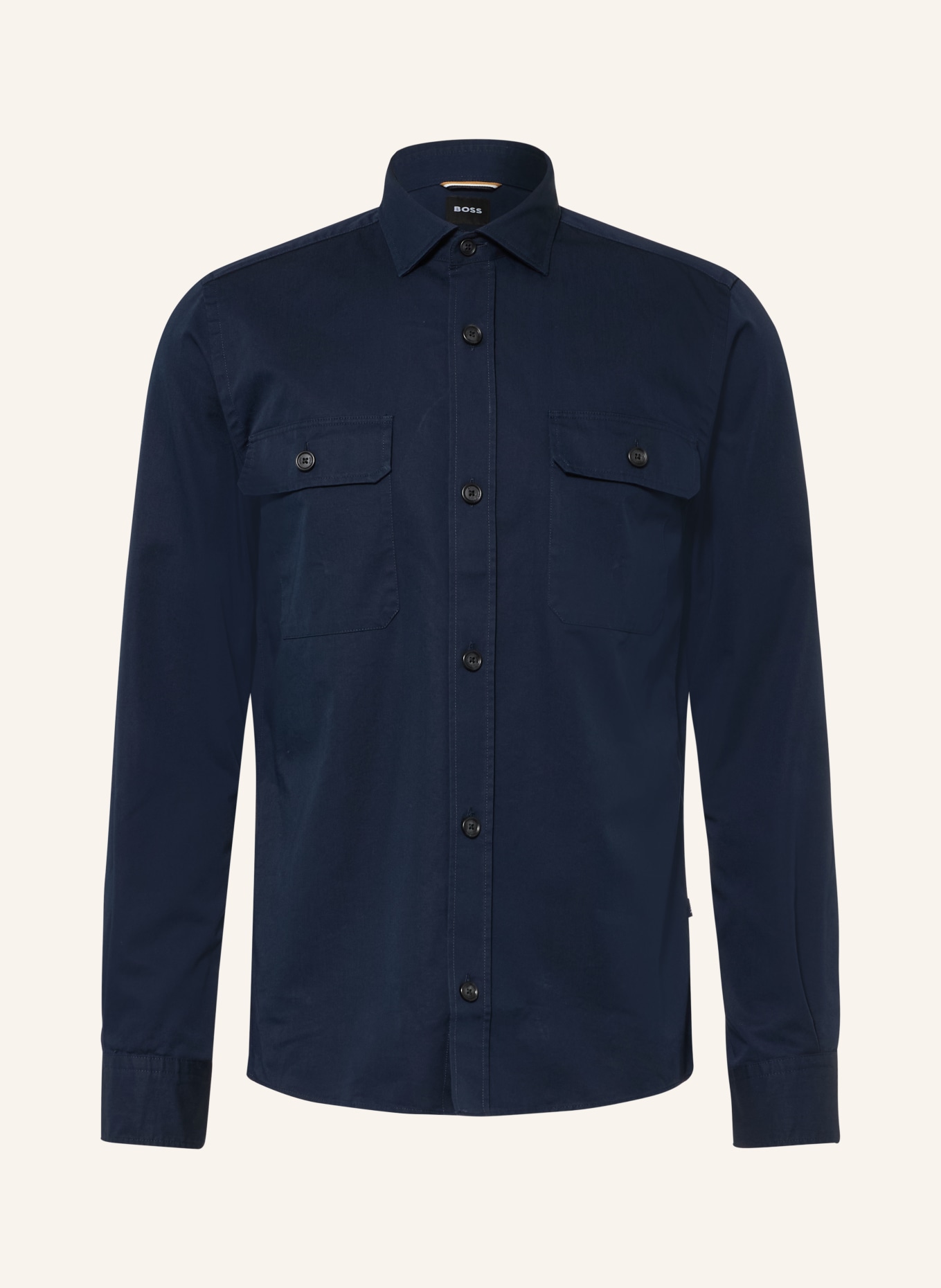 BOSS ROB Casual Fit Shirt: DARK BLUE