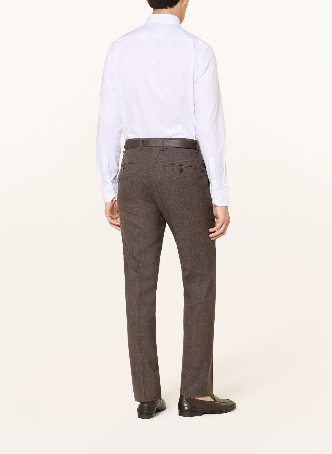 BOSS Oxfordhemd HANK Slim Fit: WEISS
