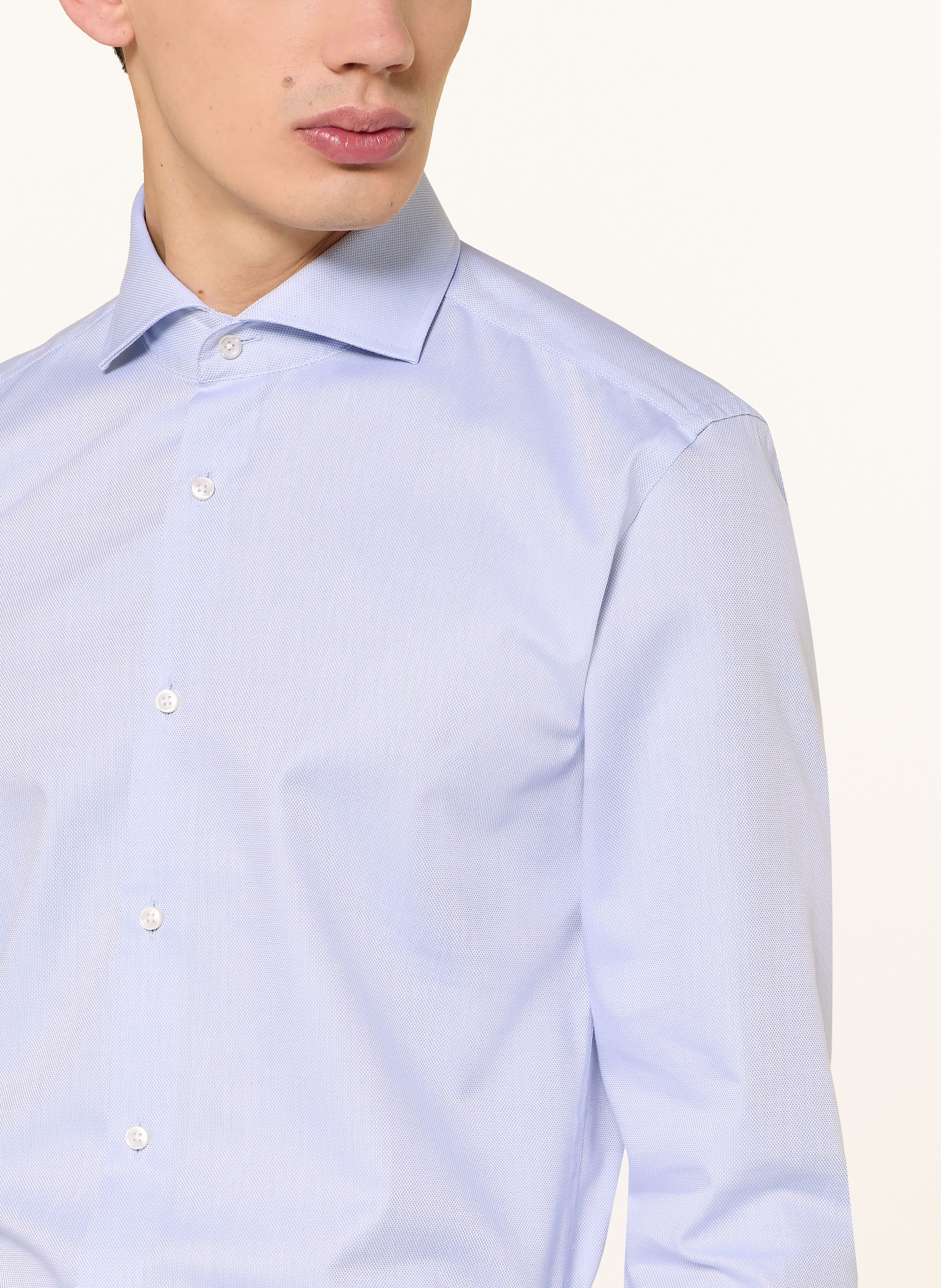 BOSS Oxfordhemd HANK Slim Fit: HELLBLAU
