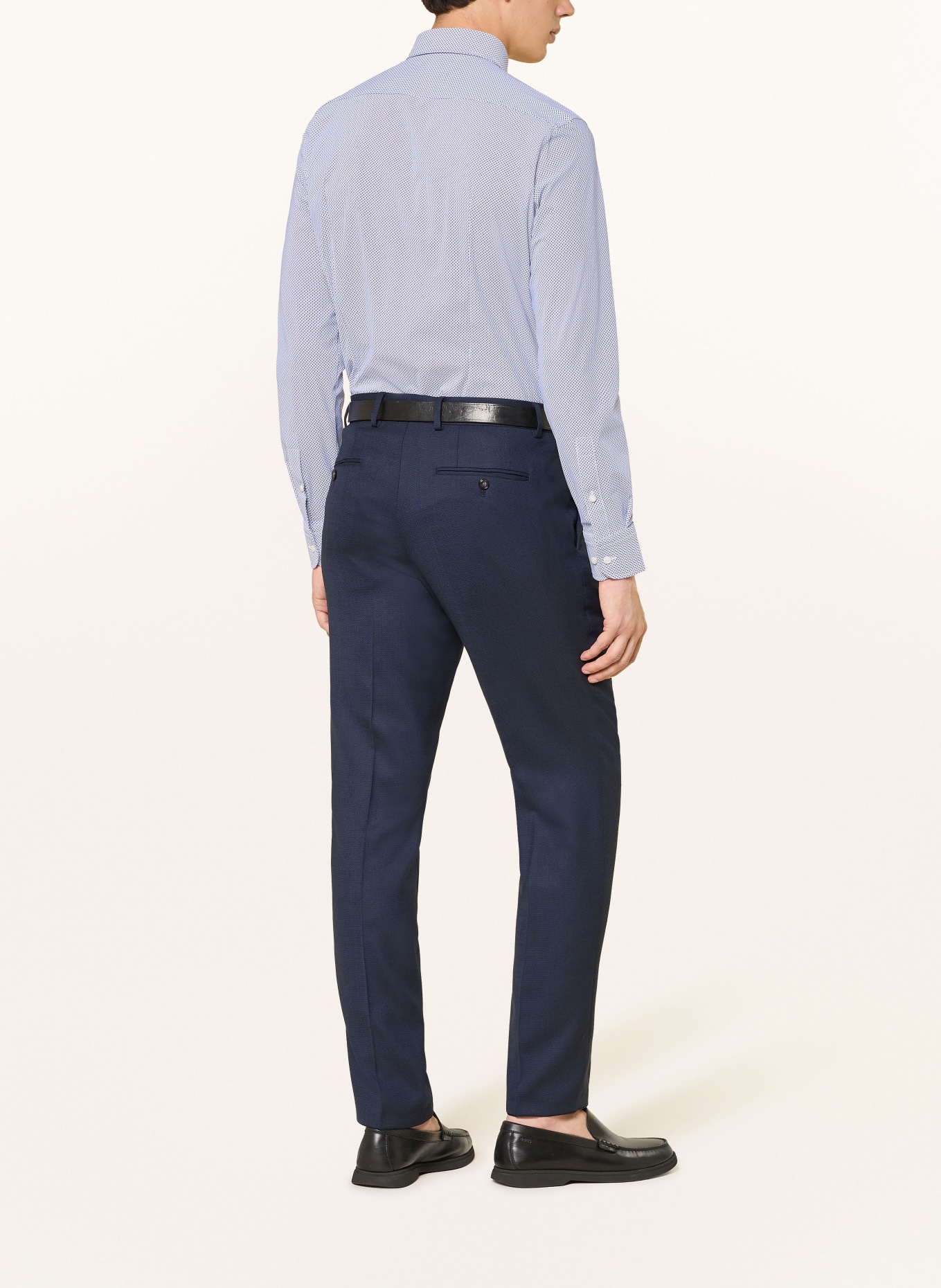 BOSS Koszula HANK Slim Fit: JASNONIEBIESKI / BIAŁY / CZARNY