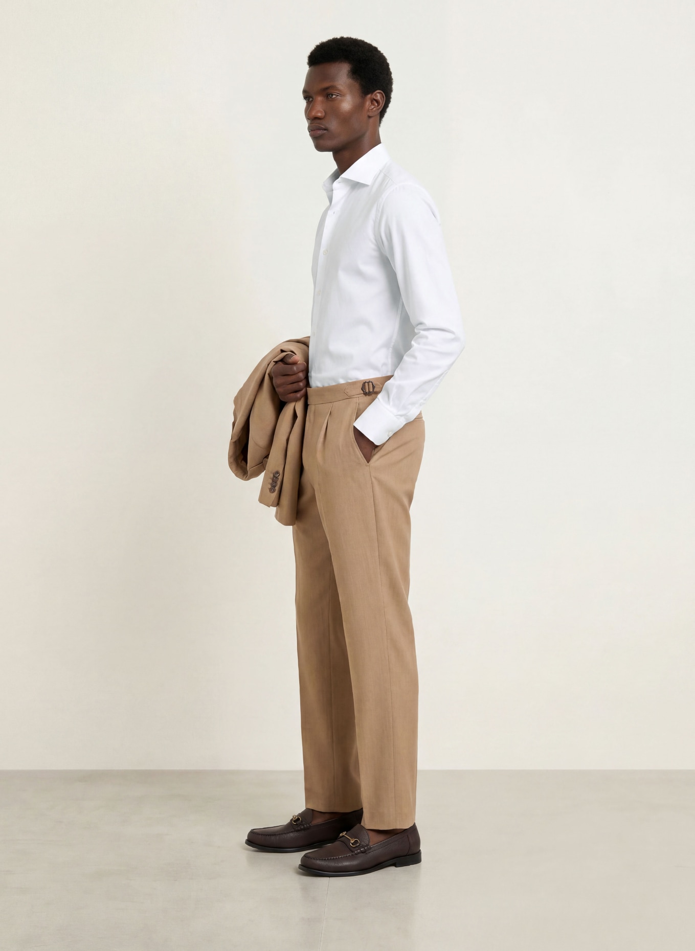 BOSS JOE Regular Fit Shirt: WHITE