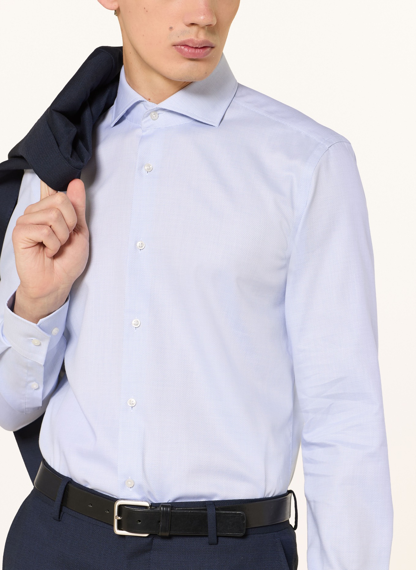 BOSS Hemd HANK Slim Fit: HELLBLAU / BLAU