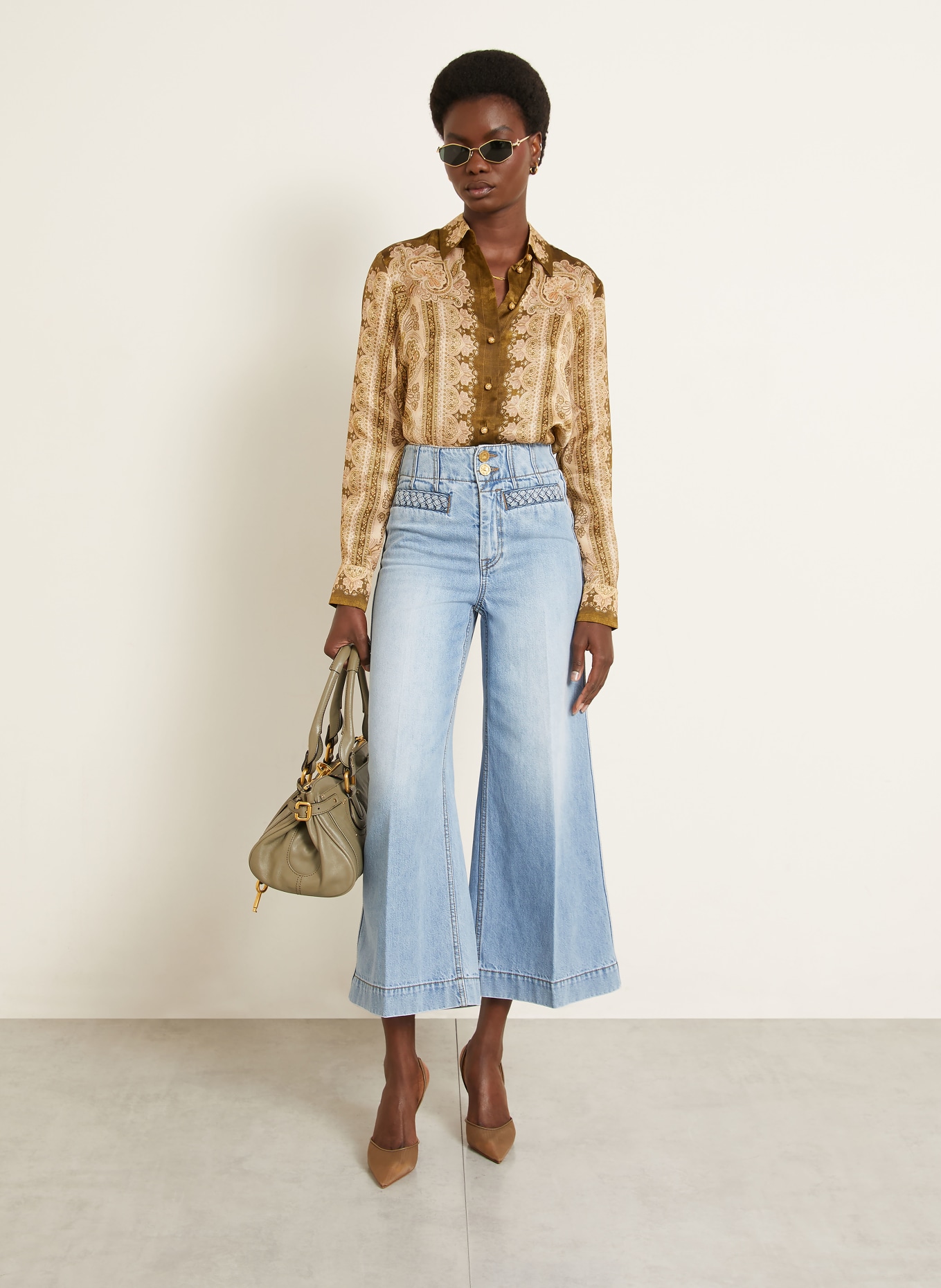 ZIMMERMANN Cropped Jeans INDRA: Skylark