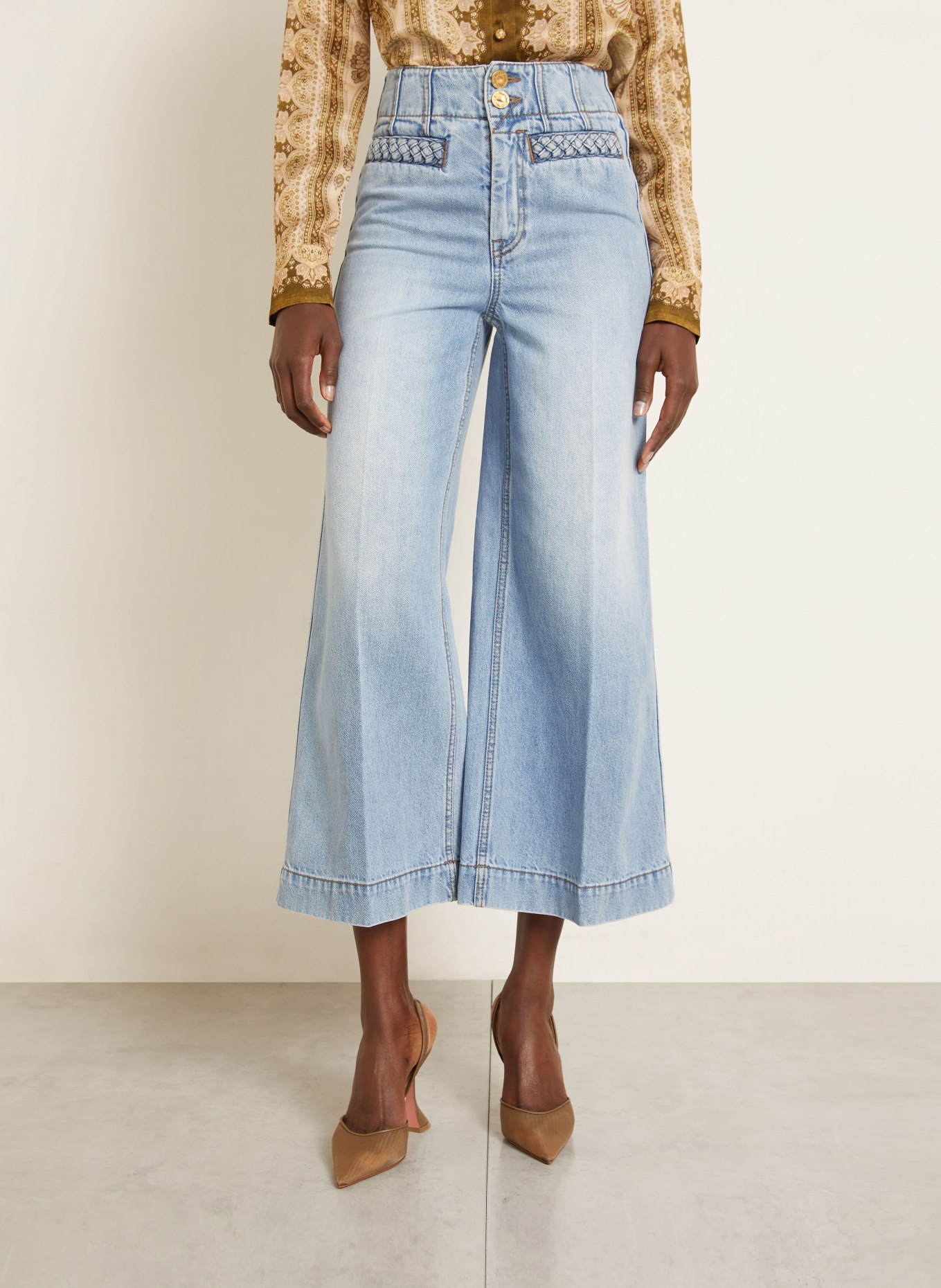 ZIMMERMANN Cropped Jeans INDRA: Skylark