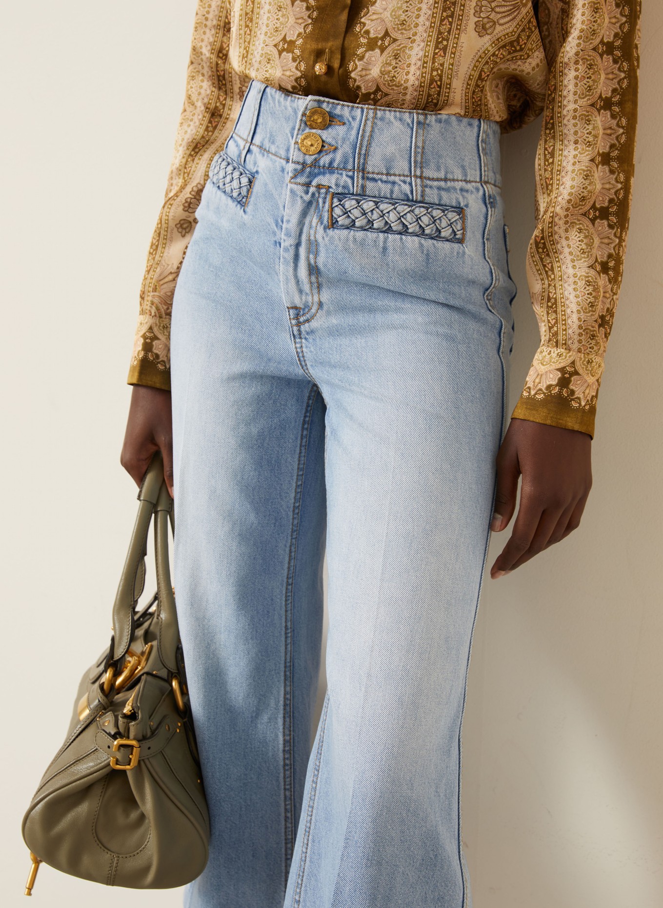 ZIMMERMANN Cropped Jeans INDRA: Skylark
