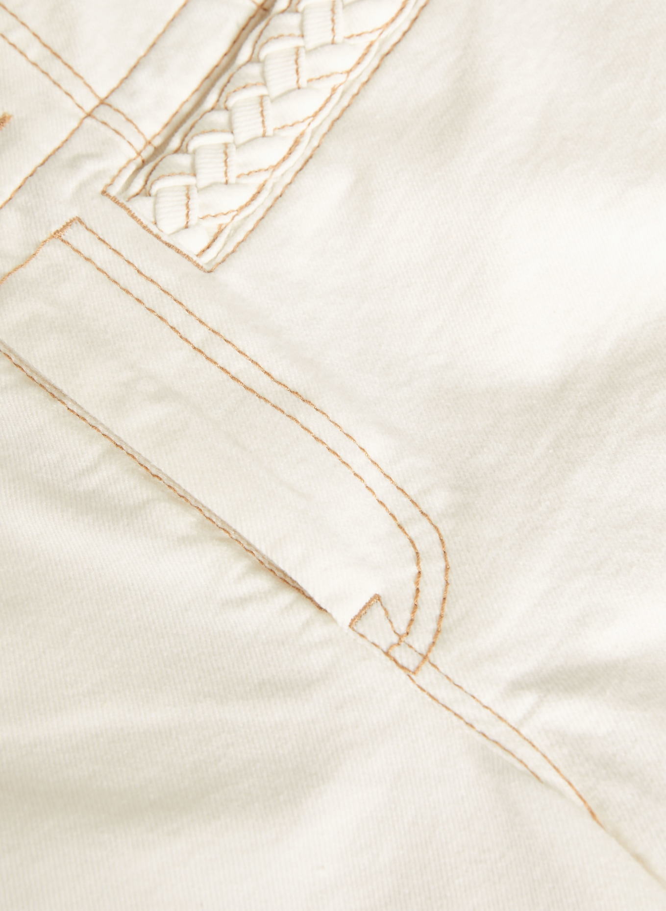 ZIMMERMANN Cropped-Jeans ROSELIGHT: VINTAGE CREAM