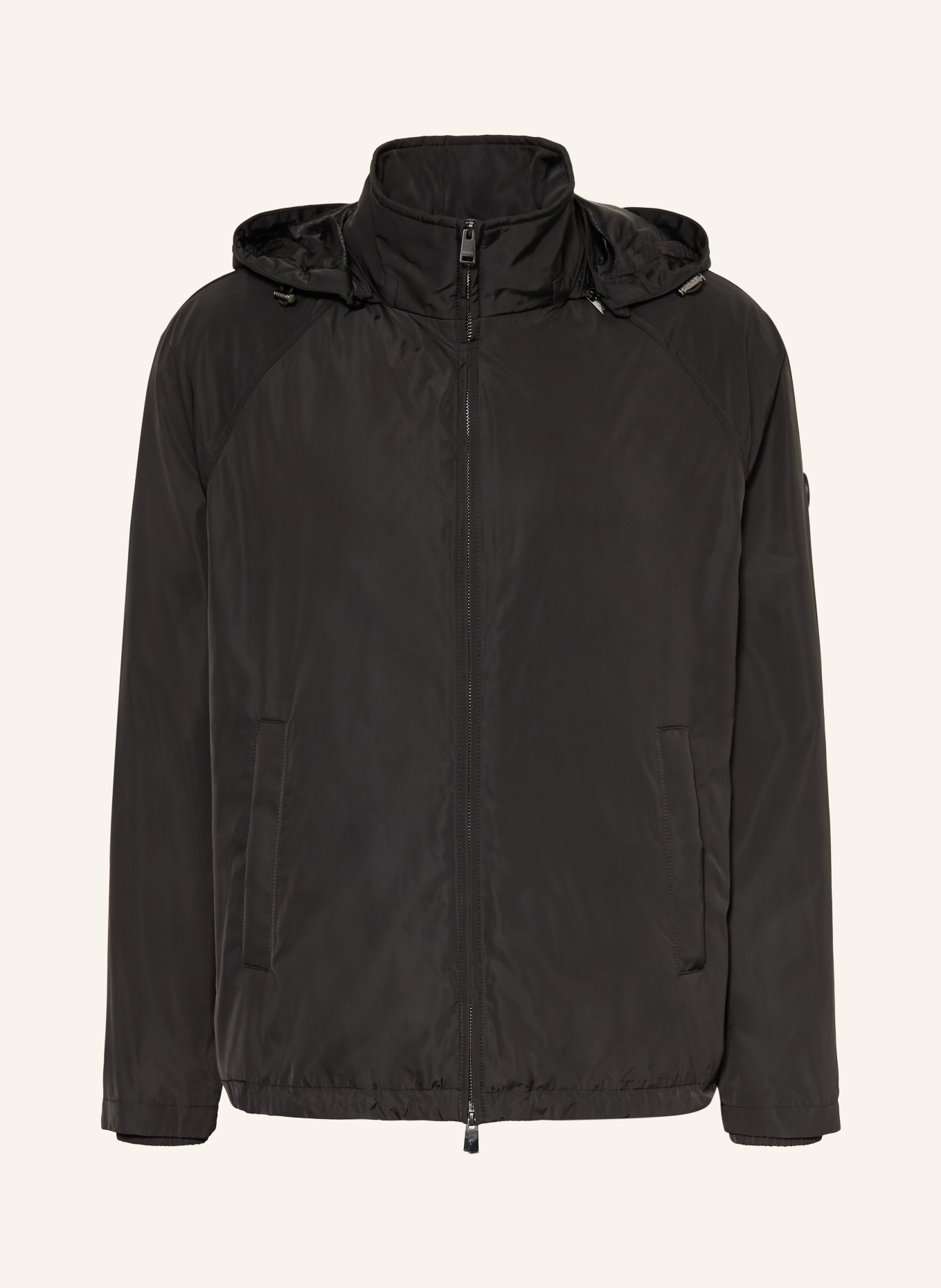 BOSS Jacke CARLEN mit abnehmbarer Kapuze: SCHWARZ