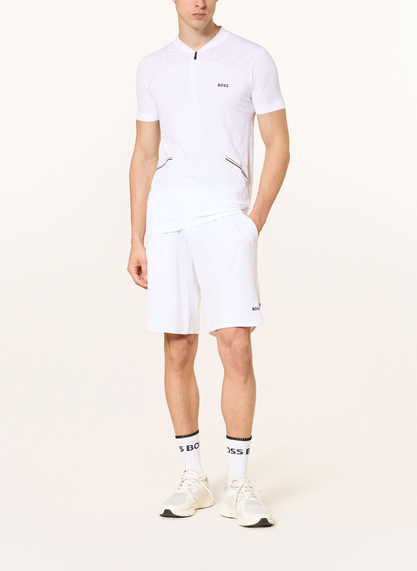 BOSS TOC GAME Tennis Shorts: WHITE