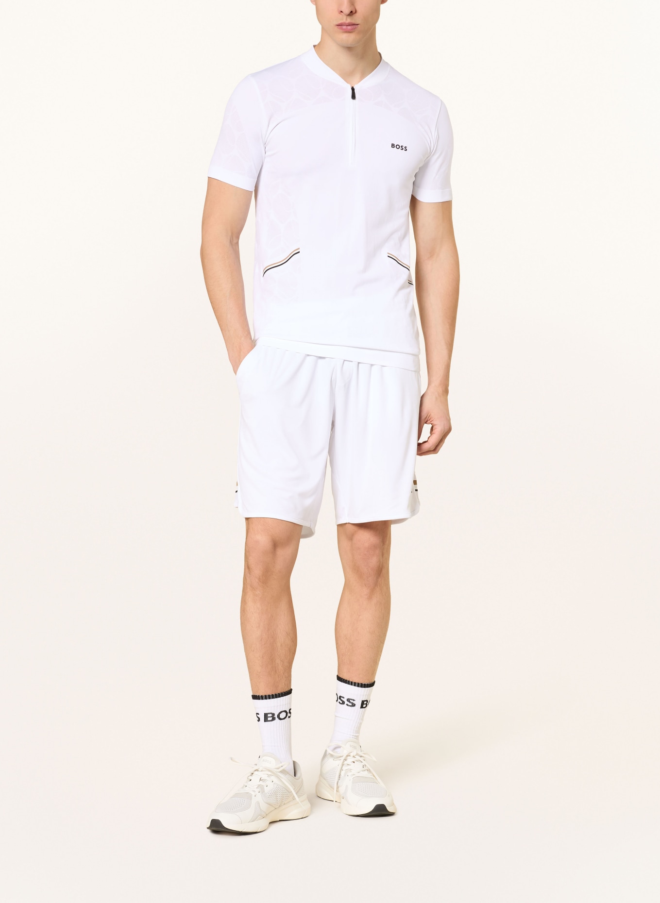 BOSS Funktions-Poloshirt TOC GAME 2 Slim Fit: WEISS