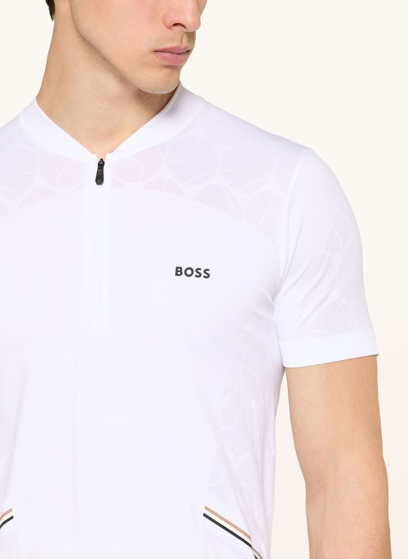 BOSS Funktions-Poloshirt TOC GAME 2 Slim Fit: WEISS