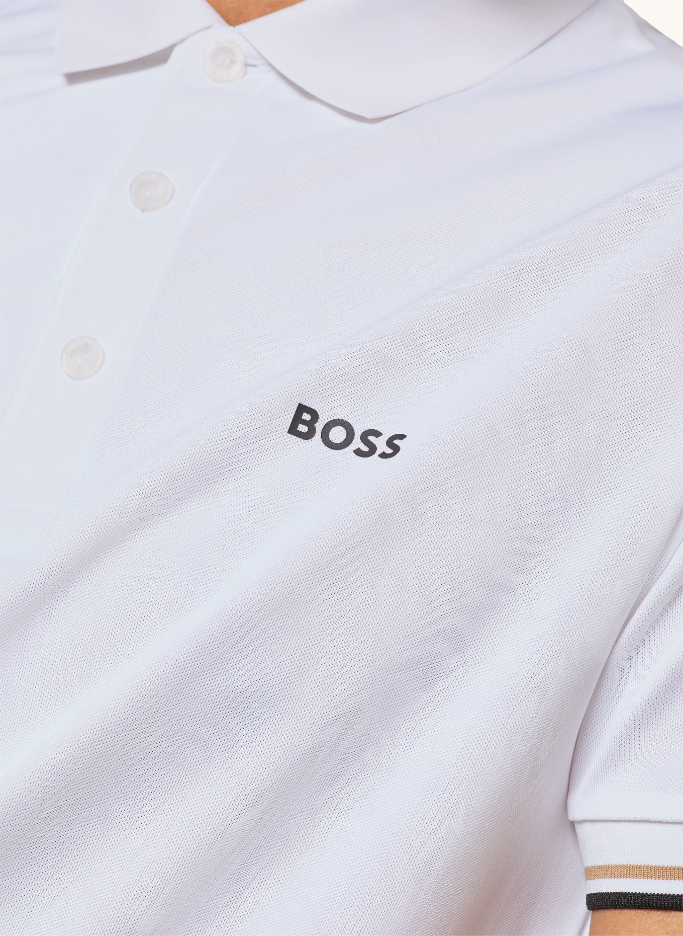 BOSS Funkcjonalna koszulka polo TOC GAME: BIAŁY