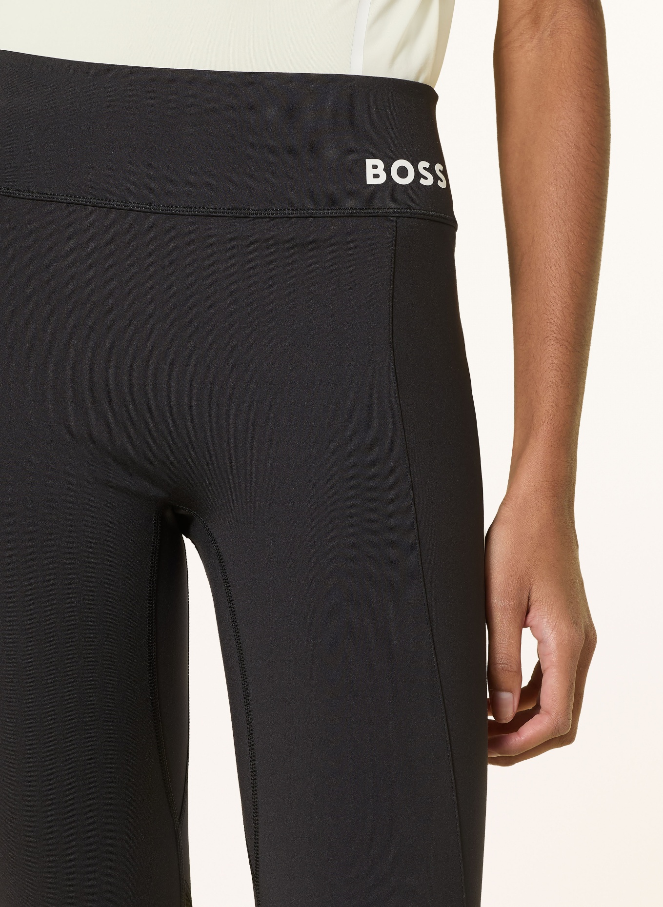 BOSS EKIDEN Tights: BLACK / WHITE