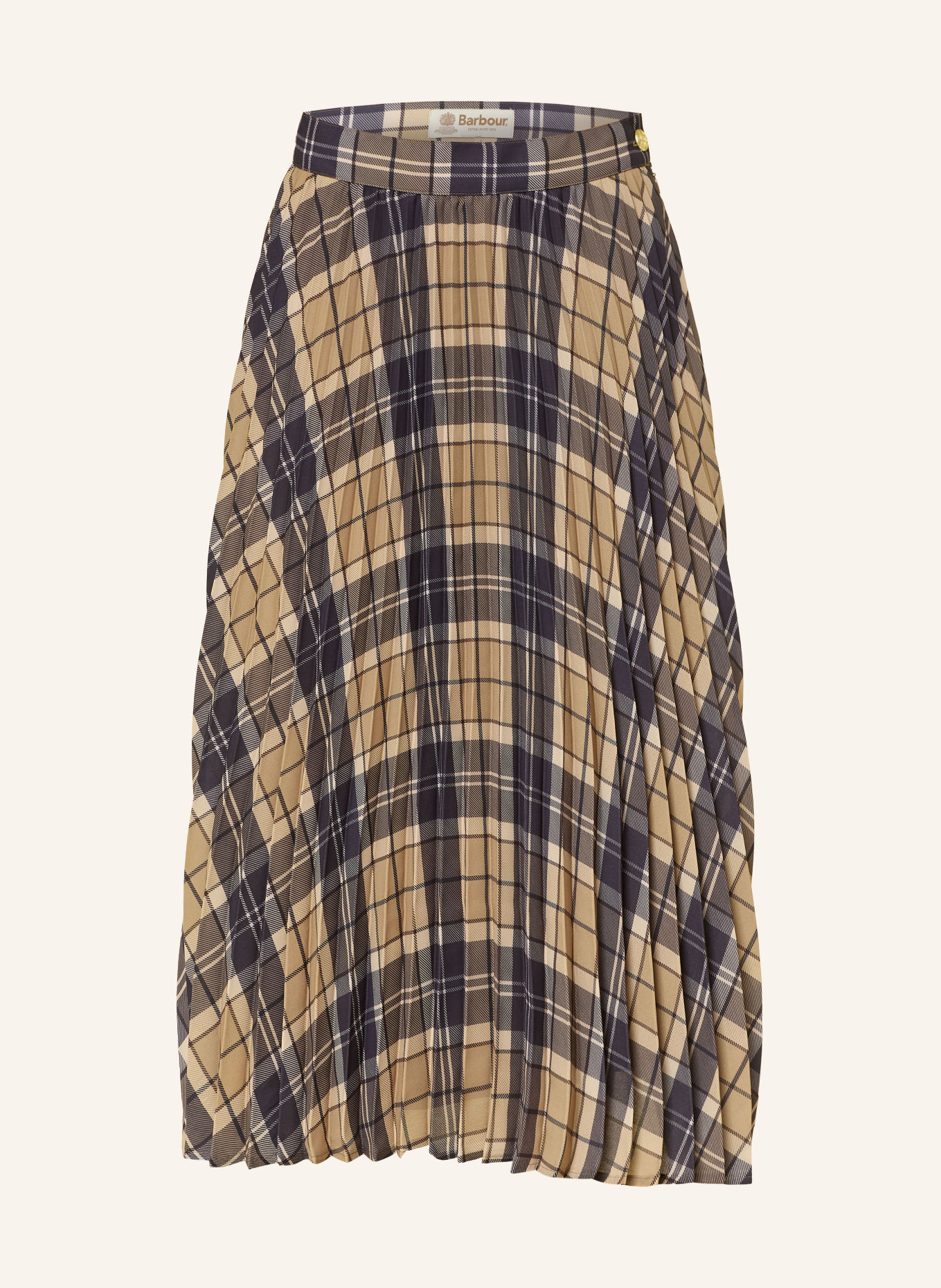 Barbour Plissérok RIA: BEIGE / DONKERGRIJS / GRIJS