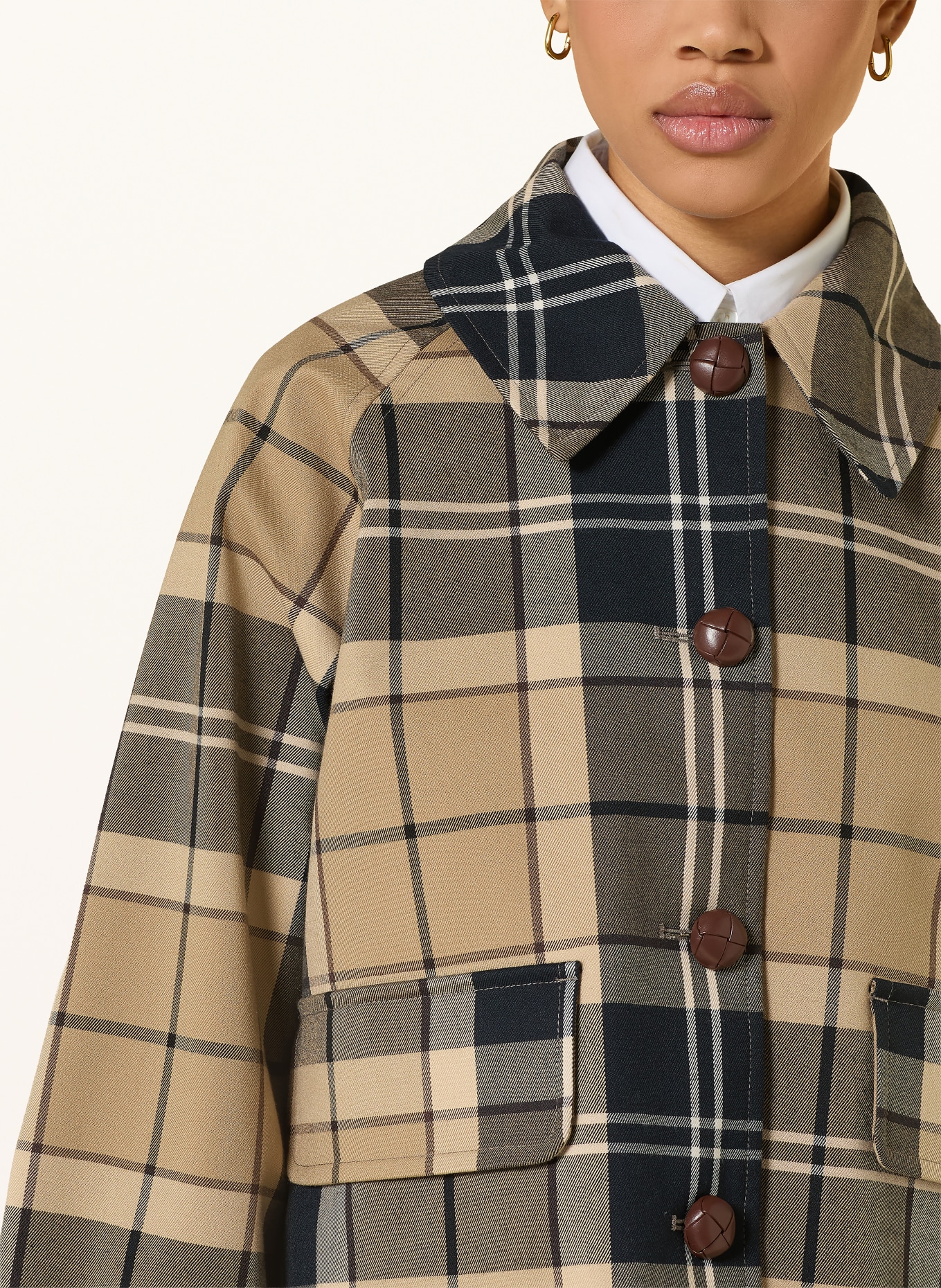 Barbour Marynarka DELILAH: BEŻOWY / KREMOWY / GRANATOWY