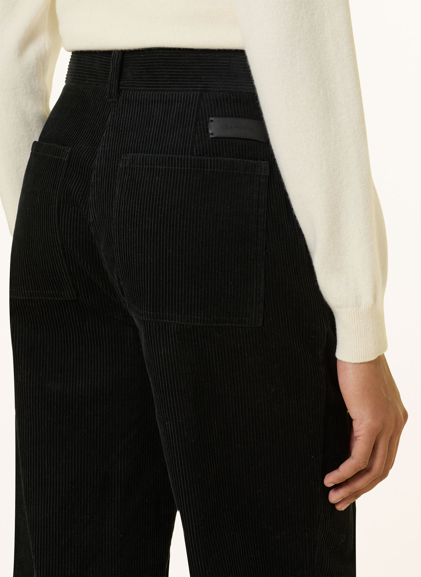 Barbour Spodnie z sztruksu EMMY: CZARNY