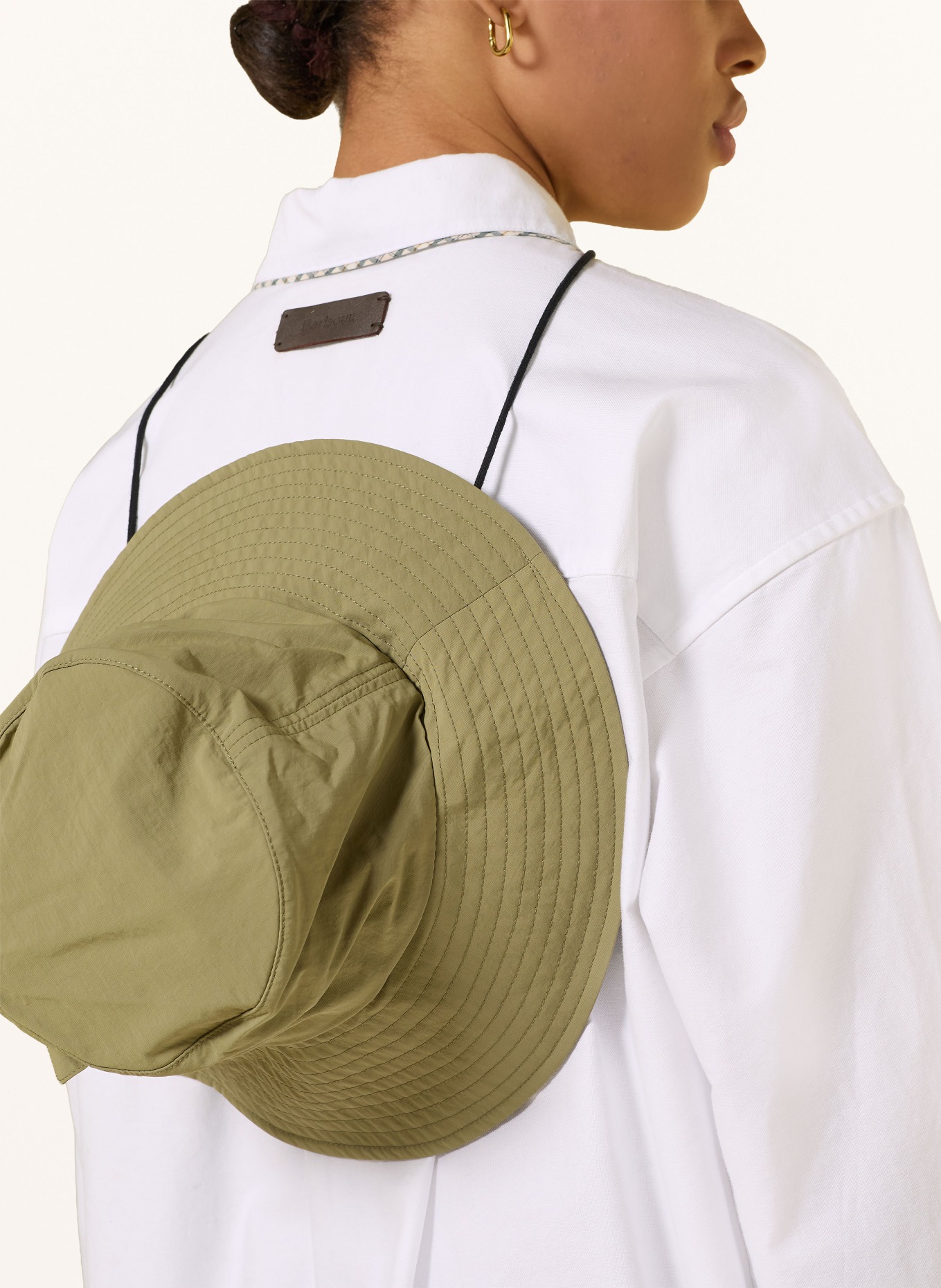 Barbour Overhemdblouse ALVERSTONE: WIT / BEIGE / LICHTGROEN
