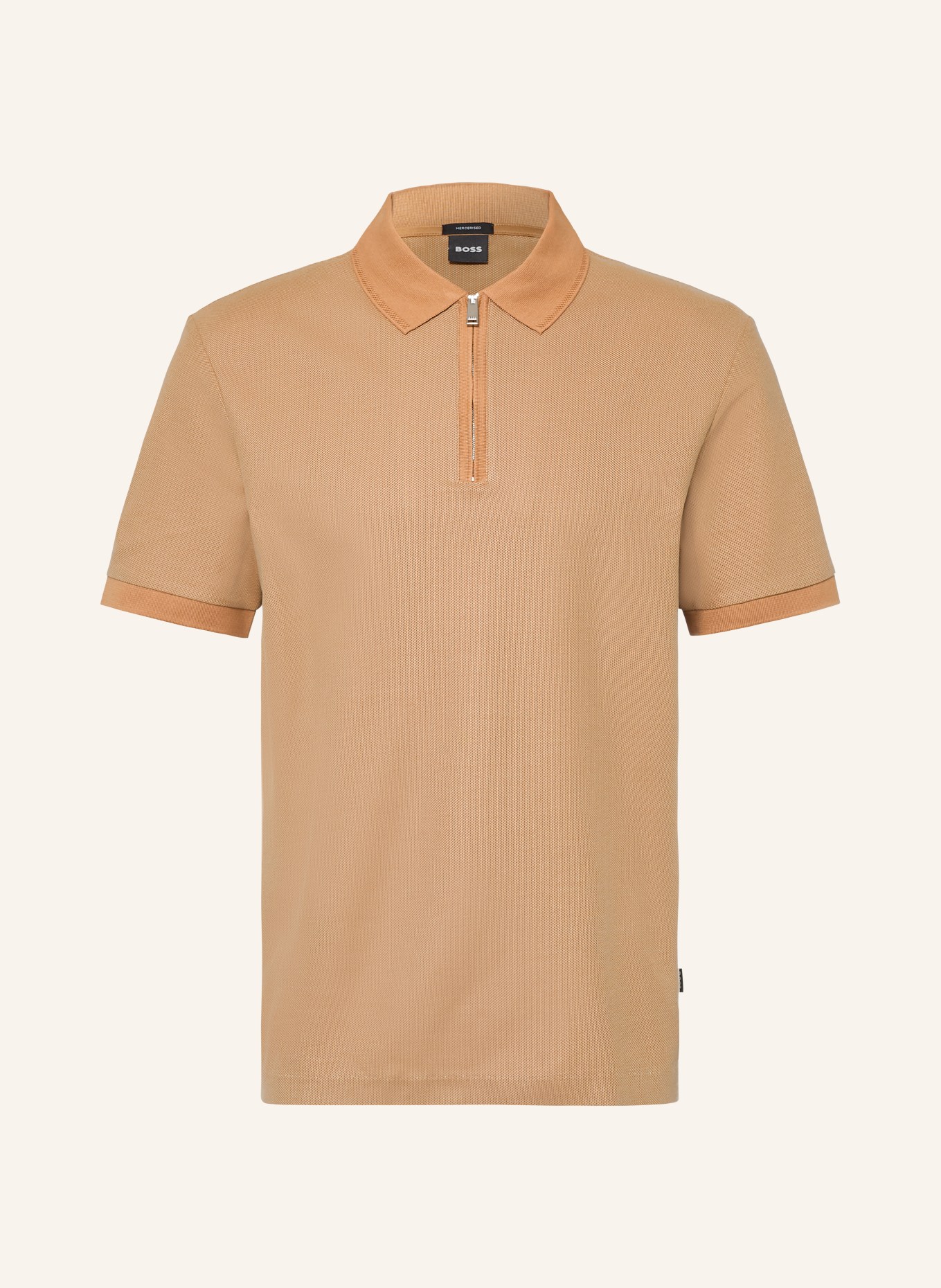 BOSS Piqué Polo Shirt PEI: BEIGE