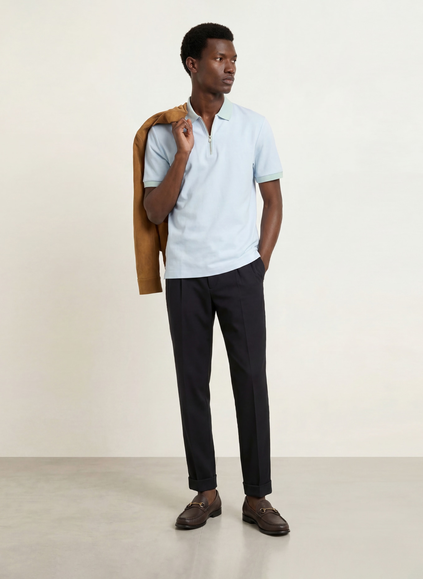 BOSS Piqué Polo Shirt PEI: LIGHT BLUE