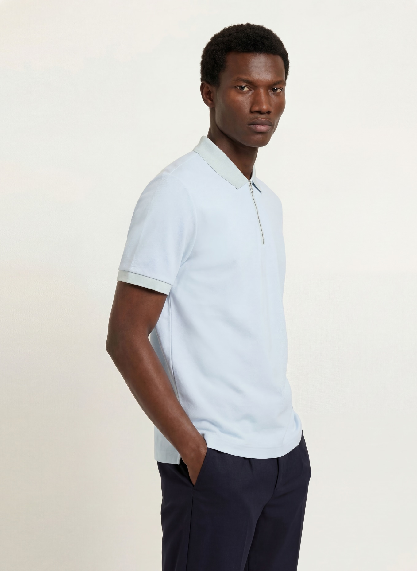 BOSS Piqué Polo Shirt PEI: LIGHT BLUE