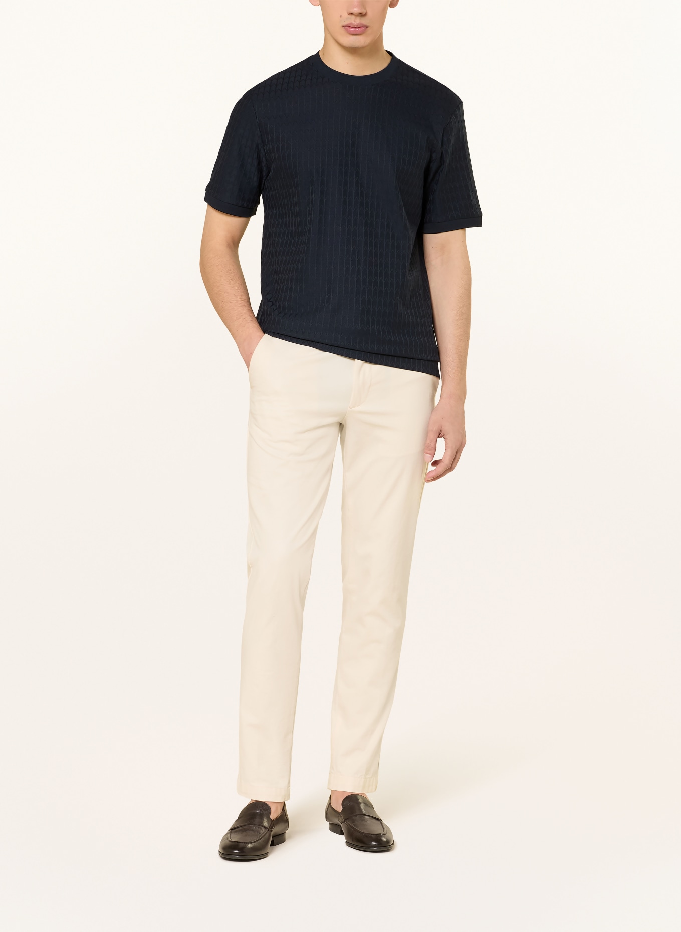 BOSS T-Shirt THOMPSON: DUNKELBLAU