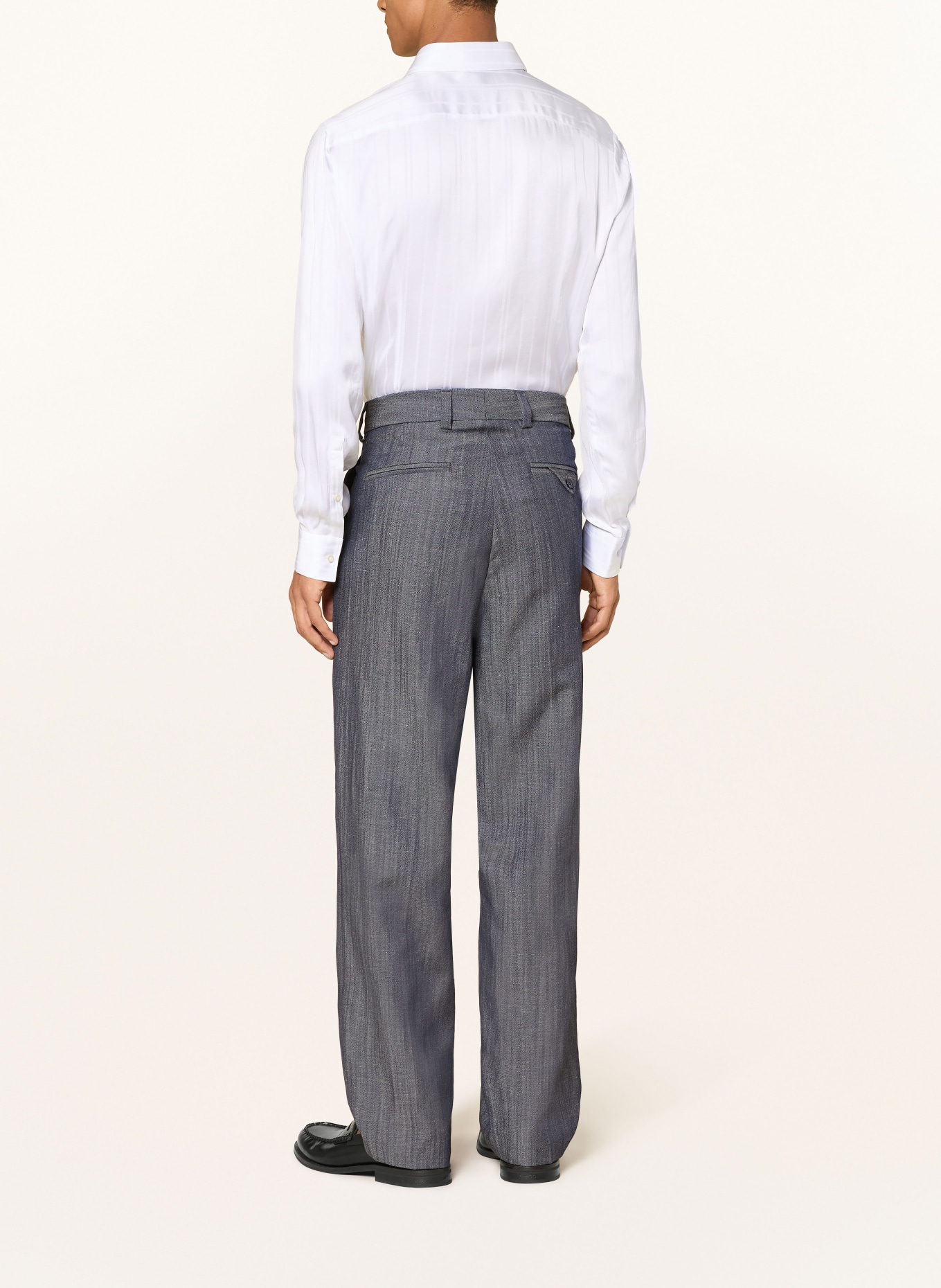HUGO FLIPS Modern Fit Suit Pants: 498 OPEN BLUE