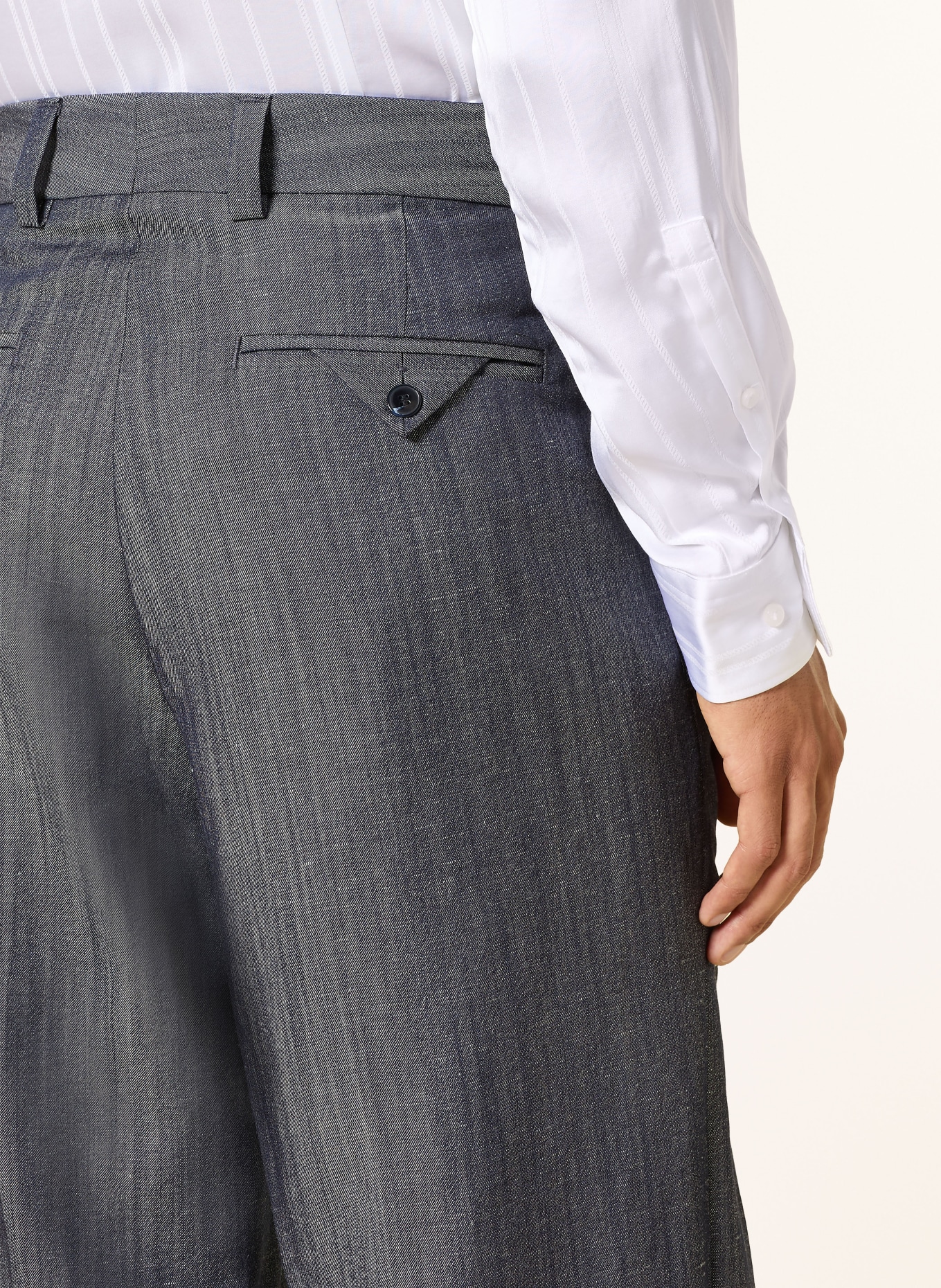 HUGO FLIPS Modern Fit Suit Pants: 498 OPEN BLUE