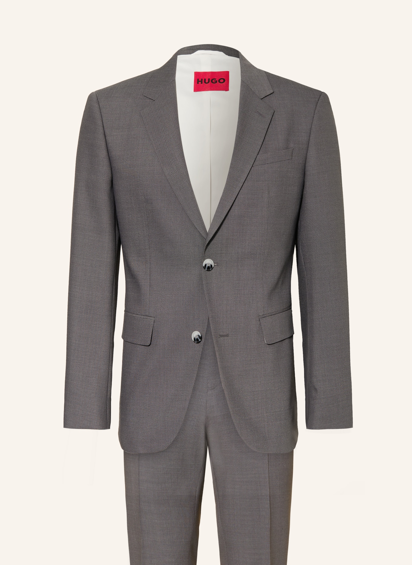 HUGO Anzug HENRY-GETLIN Extra Slim Fit: DUNKELGRAU