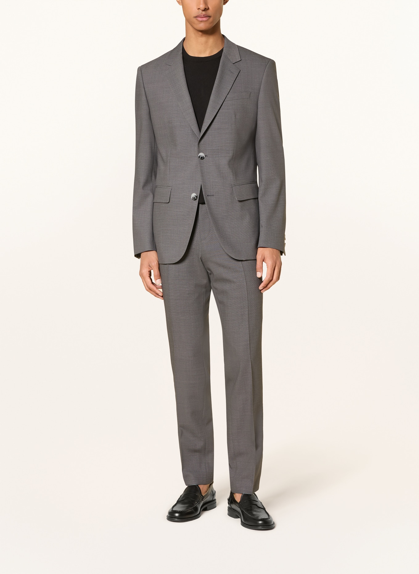 HUGO Anzug HENRY-GETLIN Extra Slim Fit: DUNKELGRAU