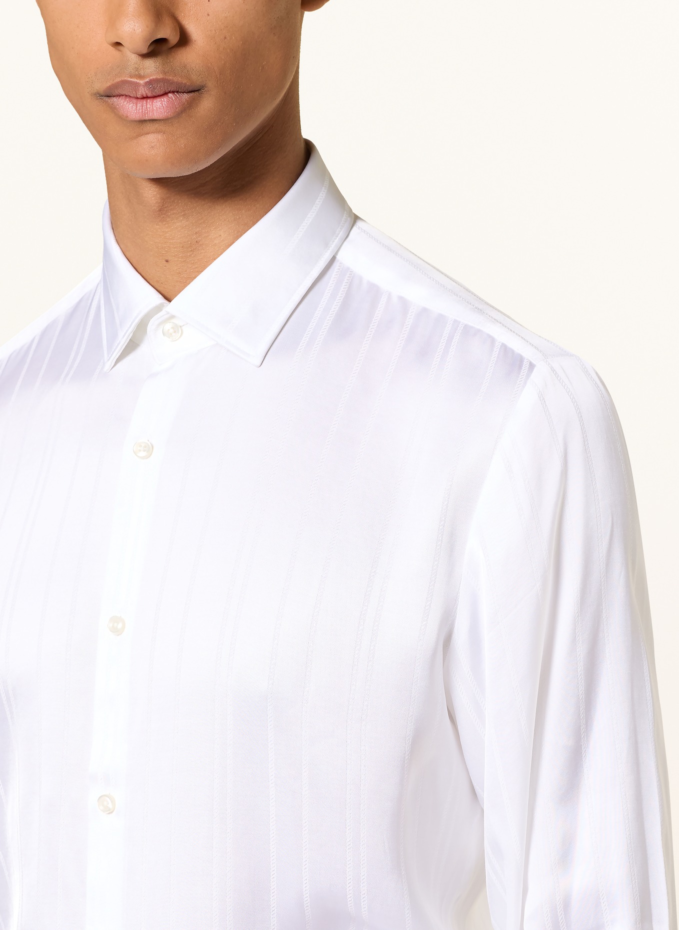 HUGO Chemise KENNO coupe ajustée: BLANC