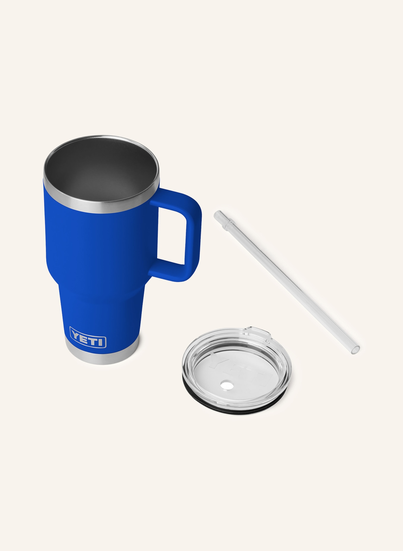YETI Thermosbeker RAMBLER®: BLAUW / ZILVER