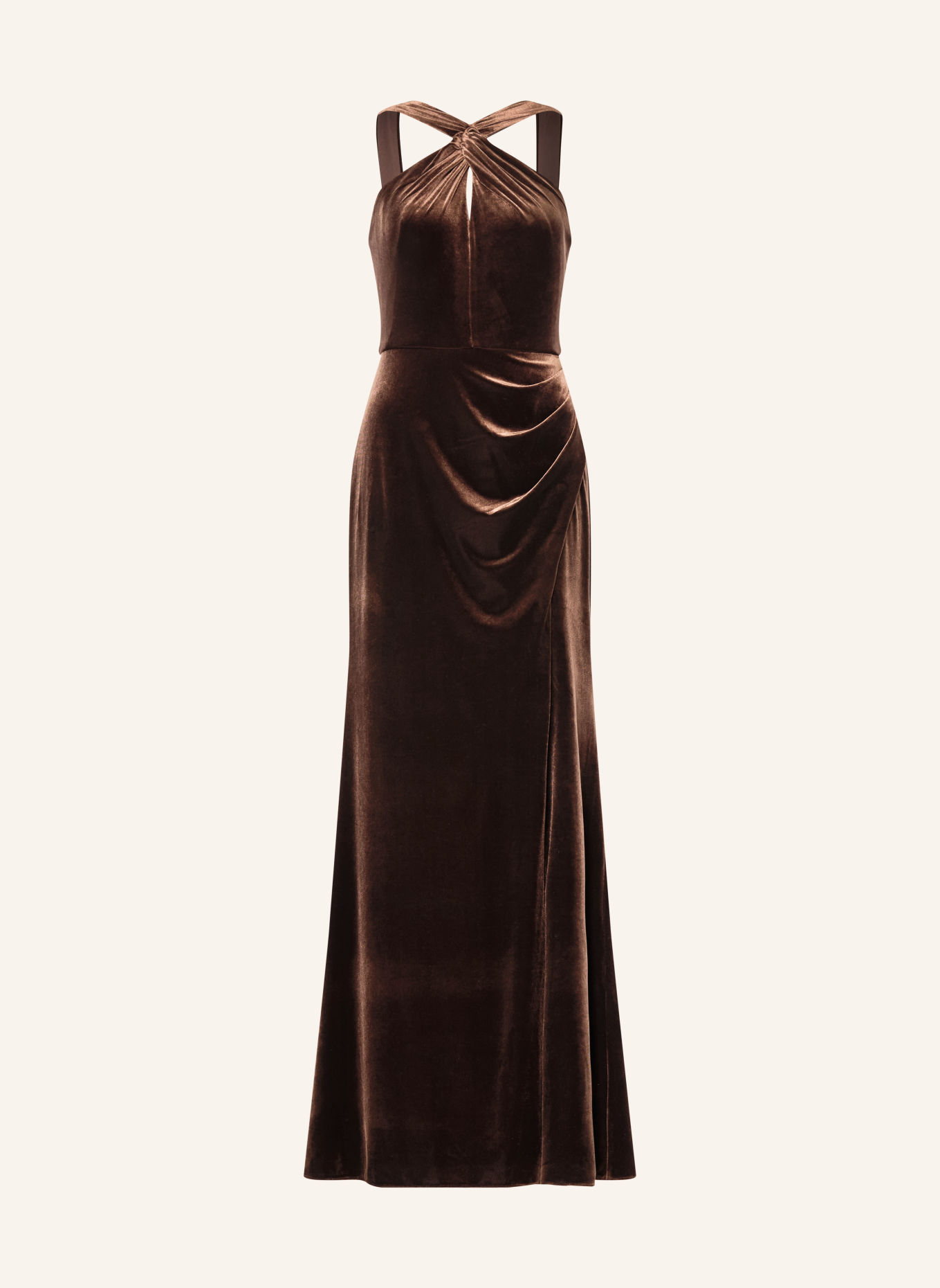 ADRIANNA PAPELL Abendkleid aus Nicki: DUNKELBRAUN