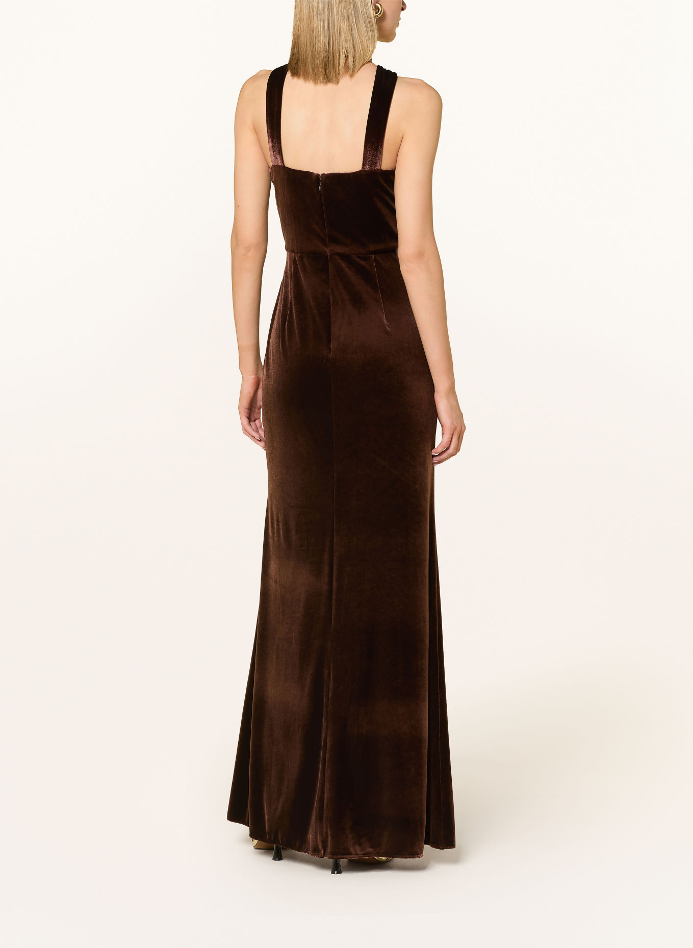ADRIANNA PAPELL Abendkleid aus Nicki: DUNKELBRAUN