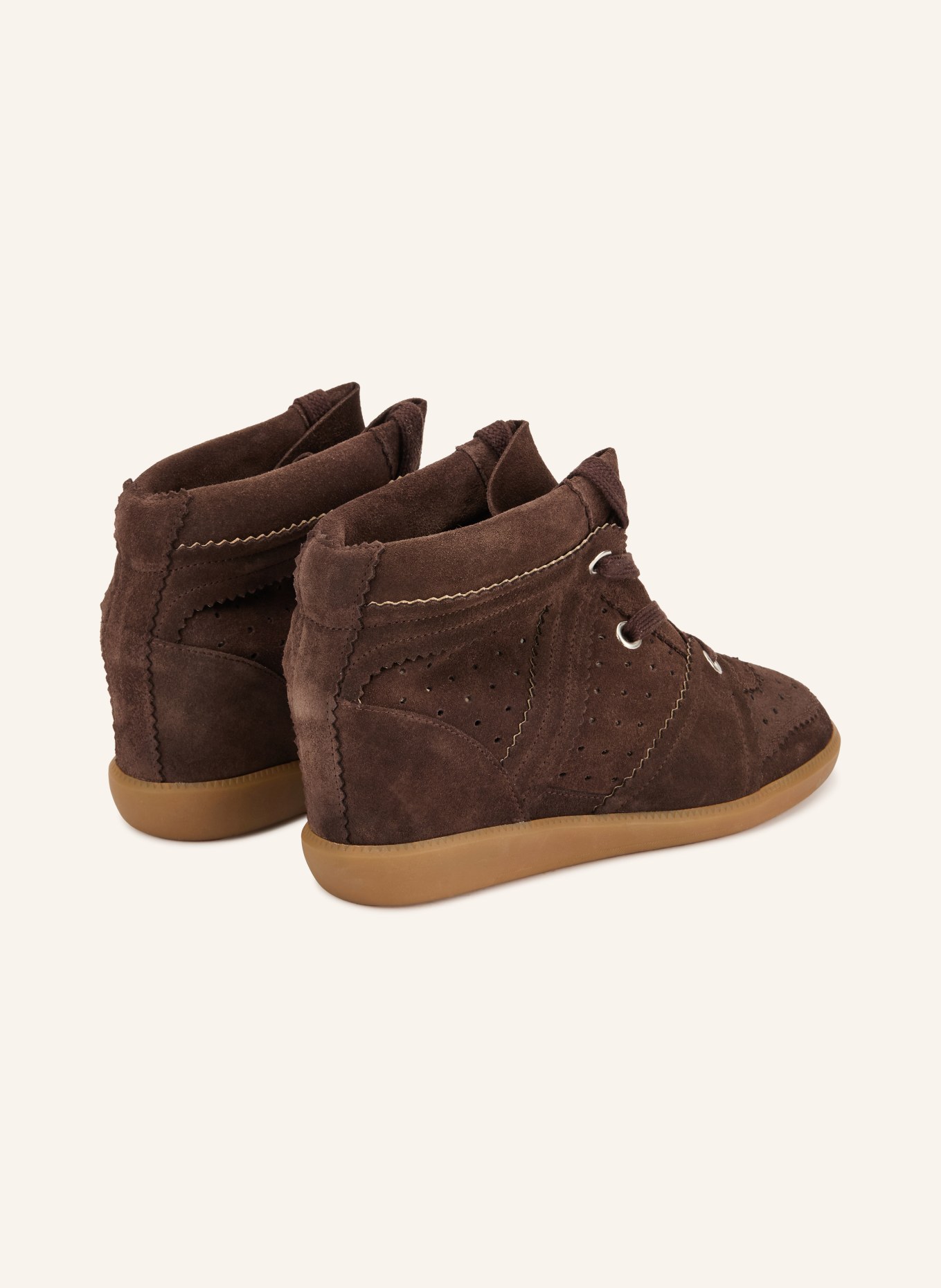 ISABEL MARANT Hightop-Sneaker BOBBY: DUNKELBRAUN