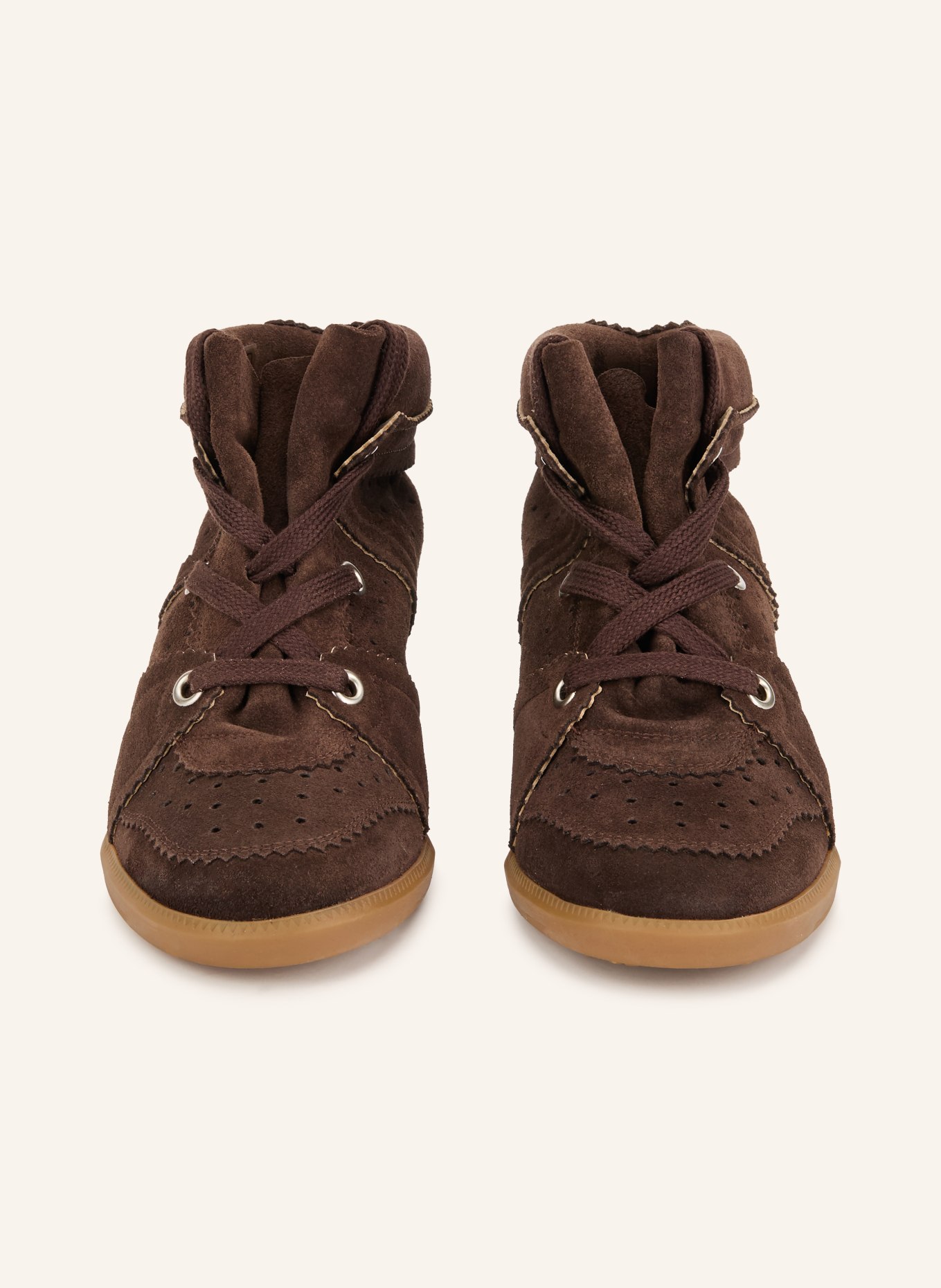 ISABEL MARANT Hightop-Sneaker BOBBY: DUNKELBRAUN