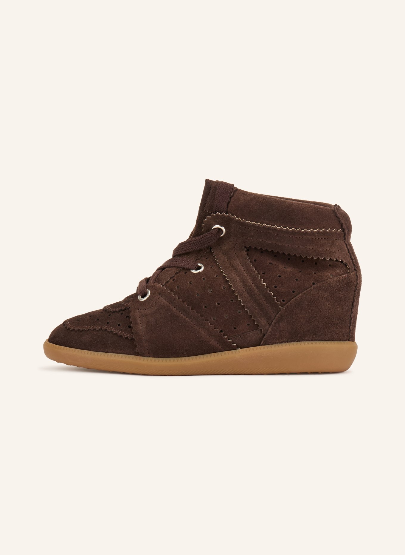 ISABEL MARANT Hightop-Sneaker BOBBY: DUNKELBRAUN