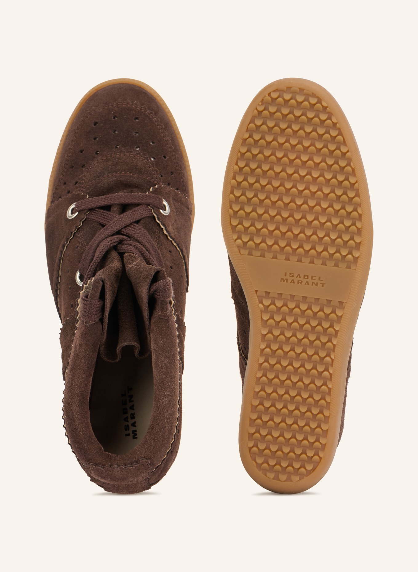 ISABEL MARANT Hightop-Sneaker BOBBY: DUNKELBRAUN