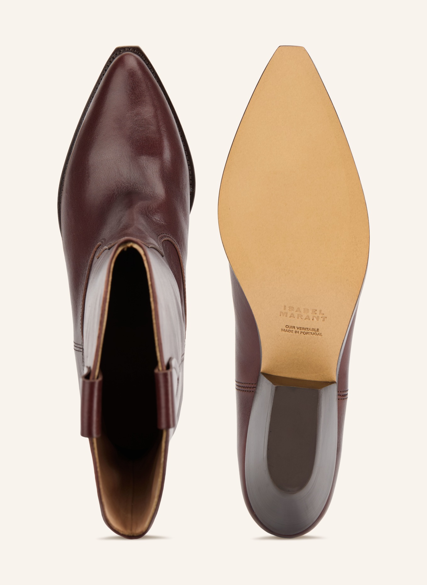 ISABEL MARANT Cowboy Boots DUERTO: DUNKELBRAUN