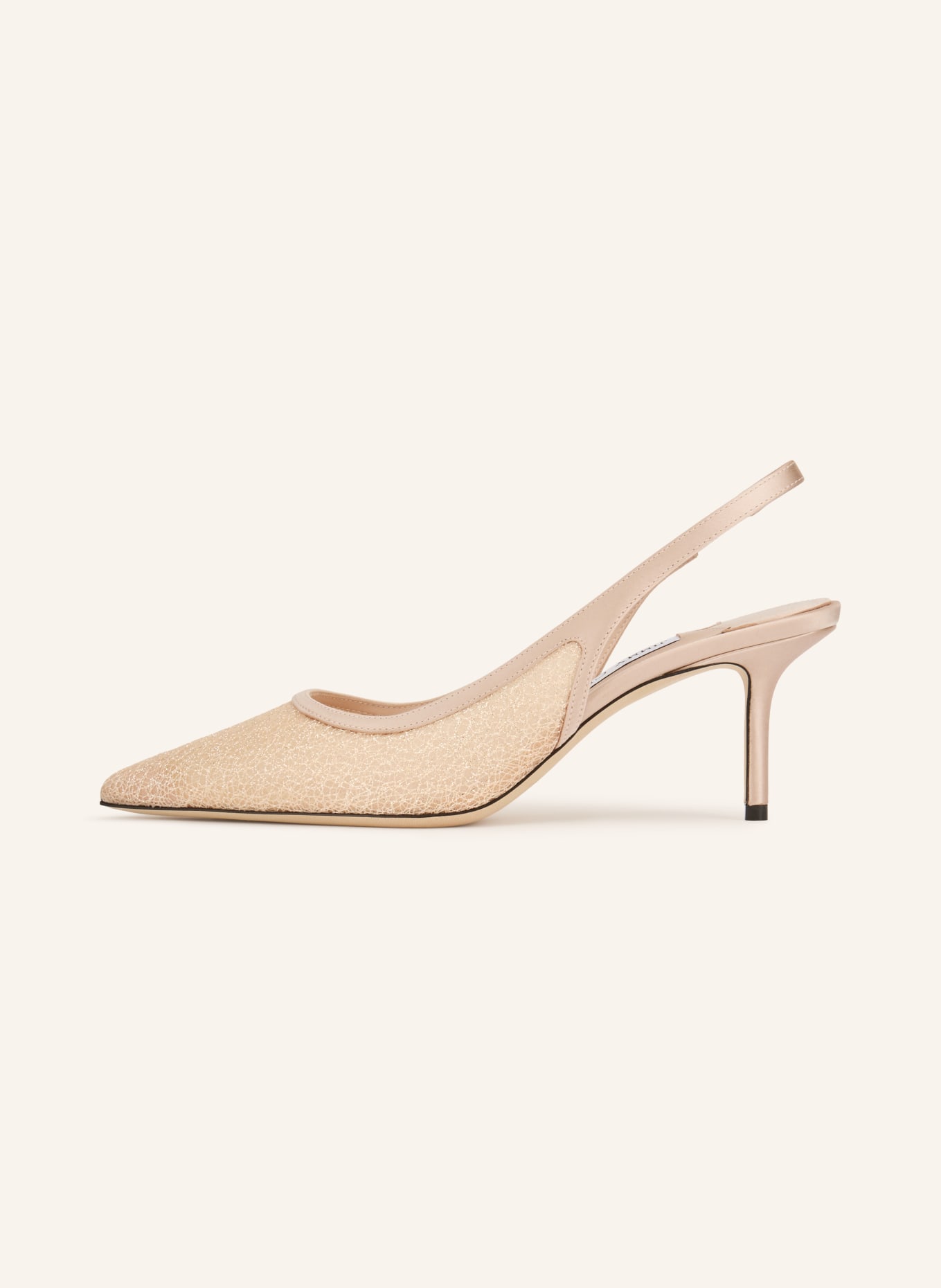 JIMMY CHOO LOVE 65 Slingback Pumps: ROSE / SILVER