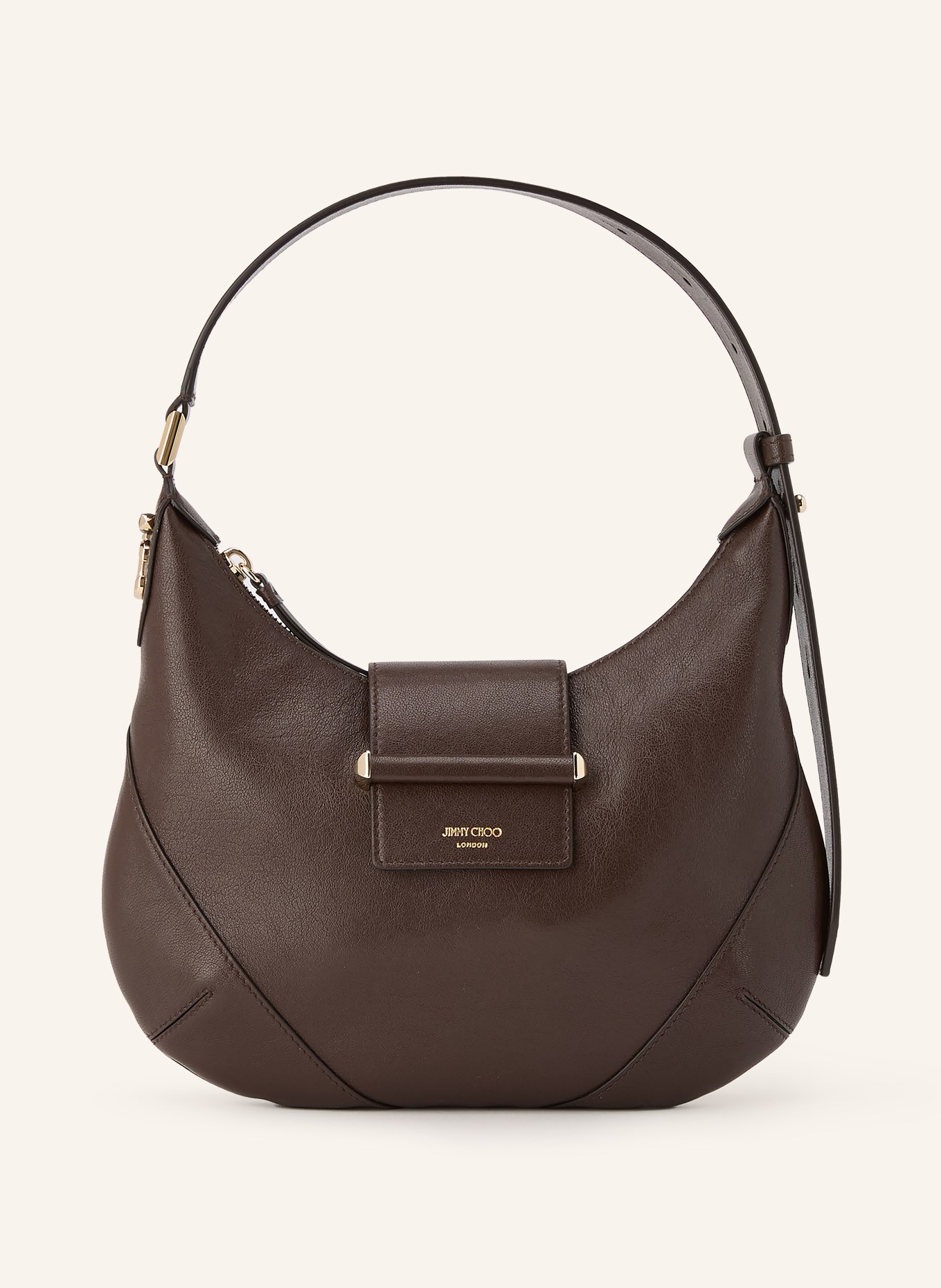 JIMMY CHOO BAR Handbag: DARK BROWN